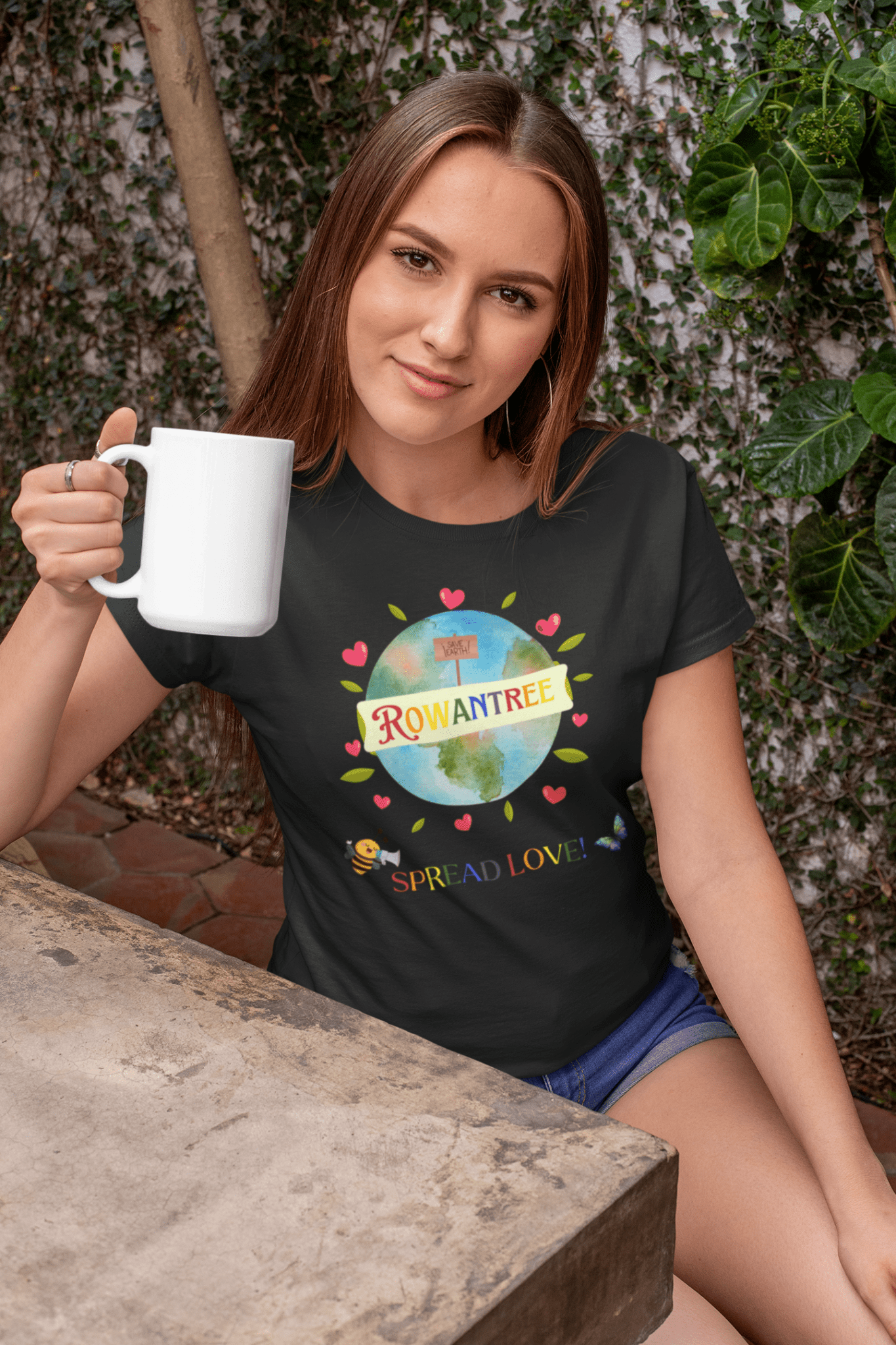 Rowantree Spread Love Tee | Made to Order Women's T-Shirt - Rowantree Clothing
