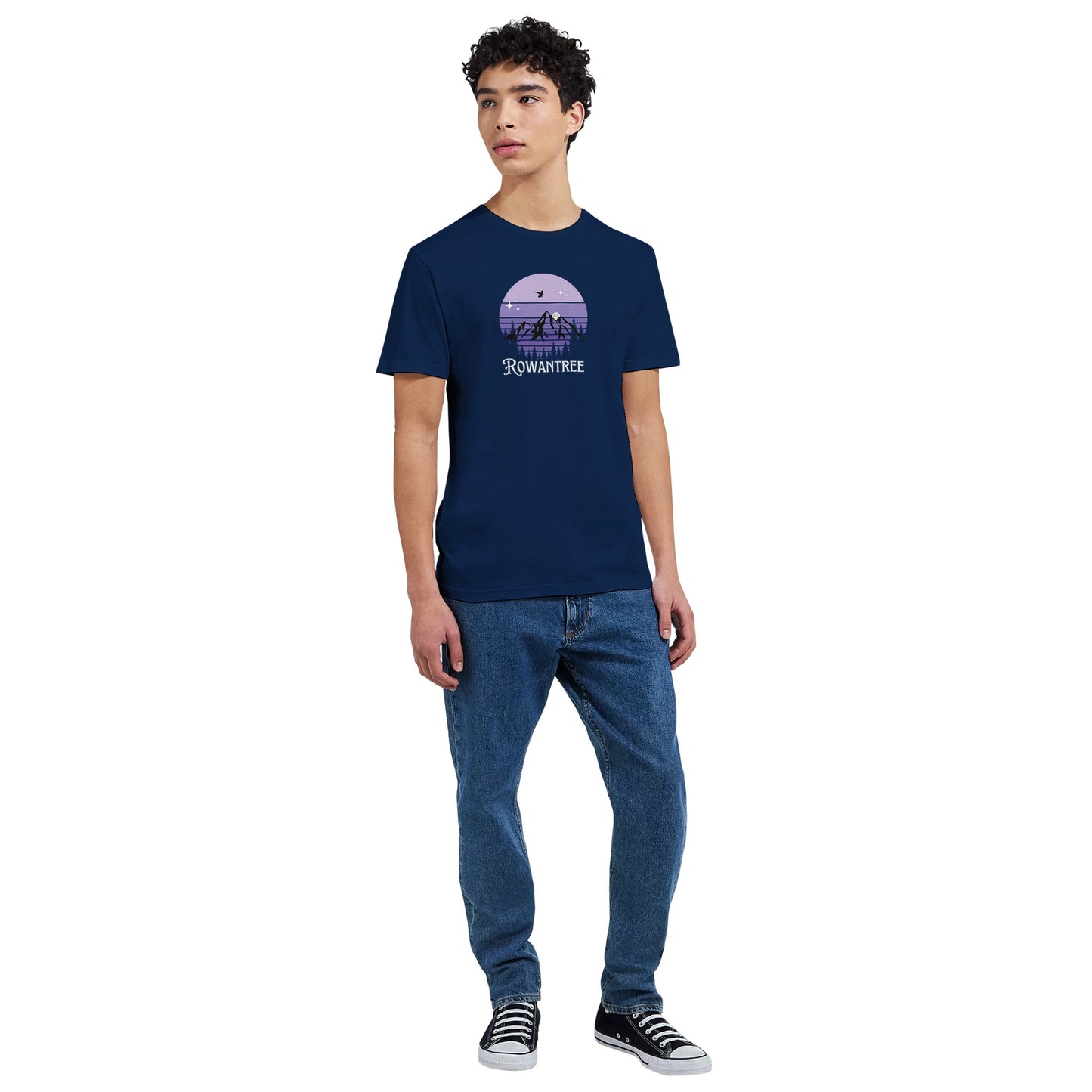 Amethyst Mountains Unisex Crewneck T-shirt - Rowantree Clothing and Accessories Inc