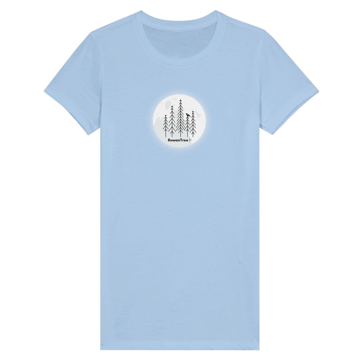 In the moonlight Premium Womens Crewneck T-shirt - Rowantree Clothing and Accessories Inc