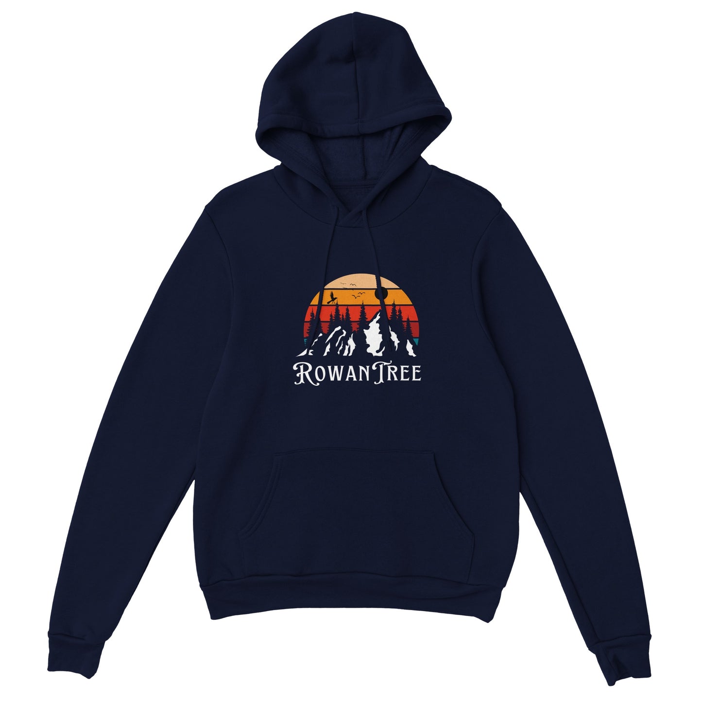 Rowantree Mountains Classic Unisex Pullover Hoodie - Rowantree Clothing and Accessories Inc