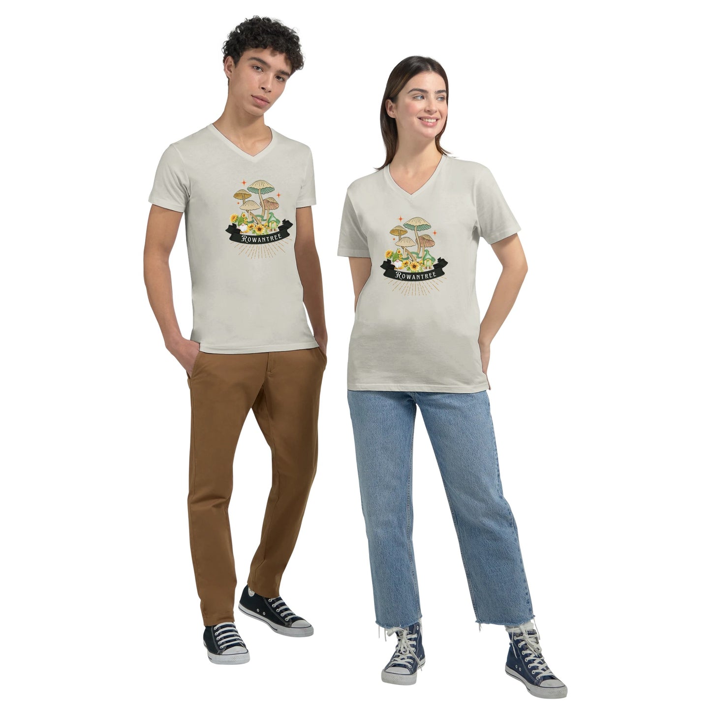 Fun-guys Unisex V-Neck T-shirt - Rowantree Clothing and Accessories Inc