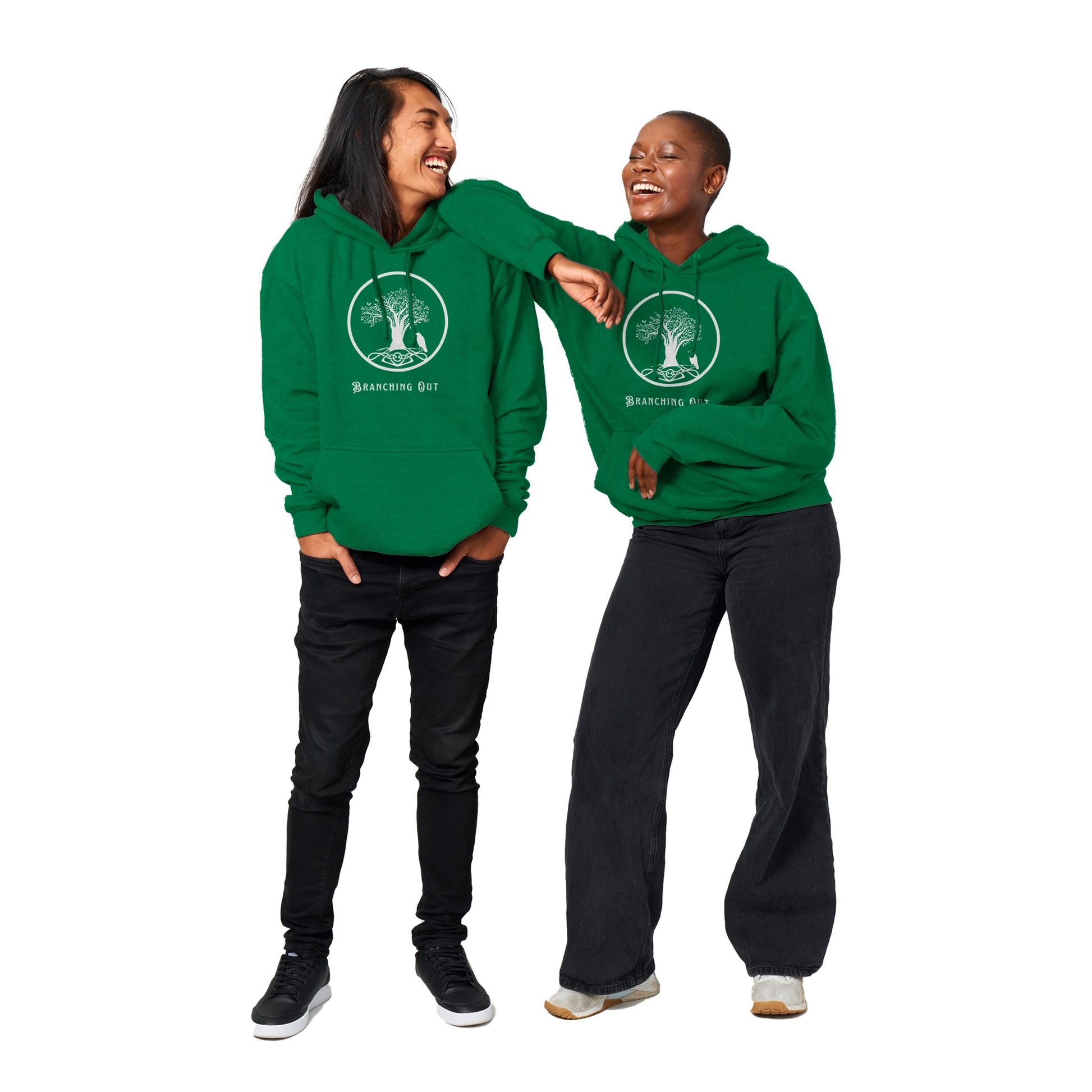 Branching Out Premium Unisex Pullover Hoodie - Rowantree Clothing and Accessories Inc