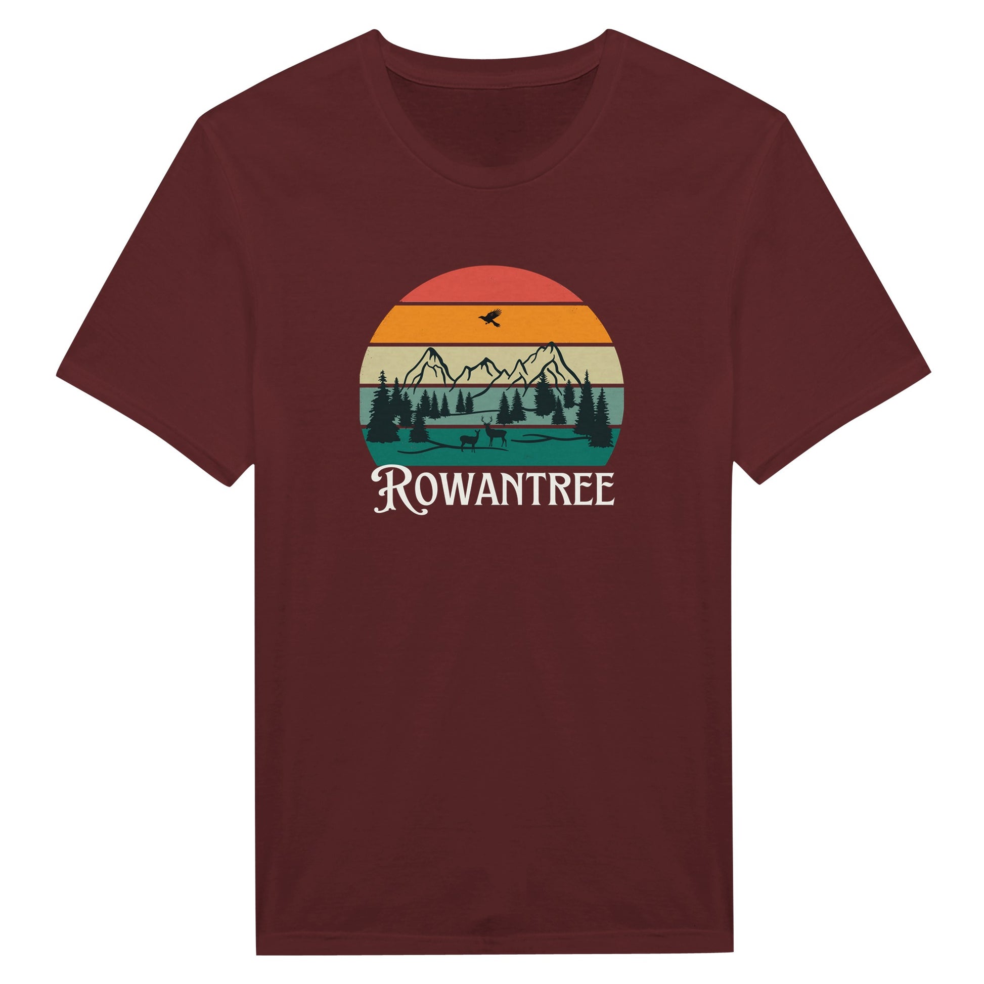 Rowantree Retro Classic Unisex Crewneck T-shirt - Rowantree Clothing and Accessories Inc