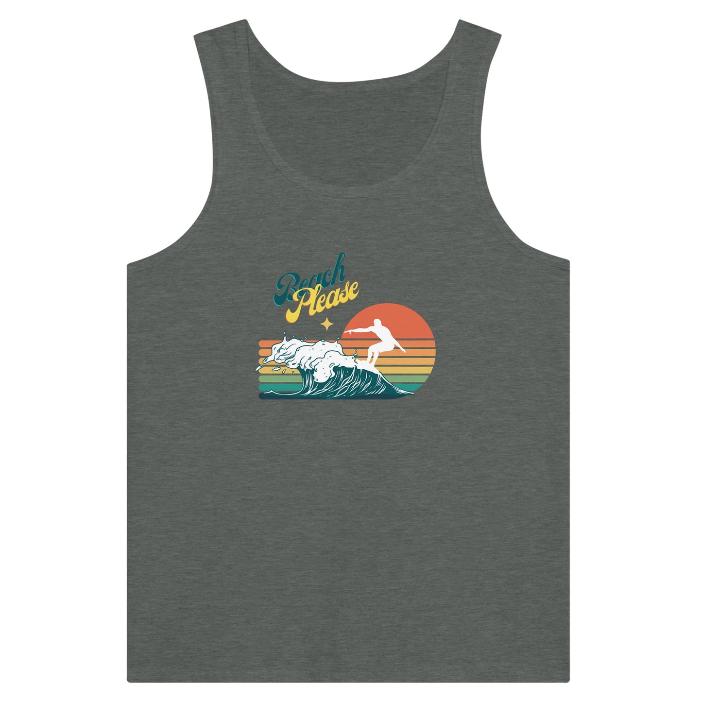 Beach Please Premium Unisex Tank Top - Rowantree Clothing and Accessories Inc