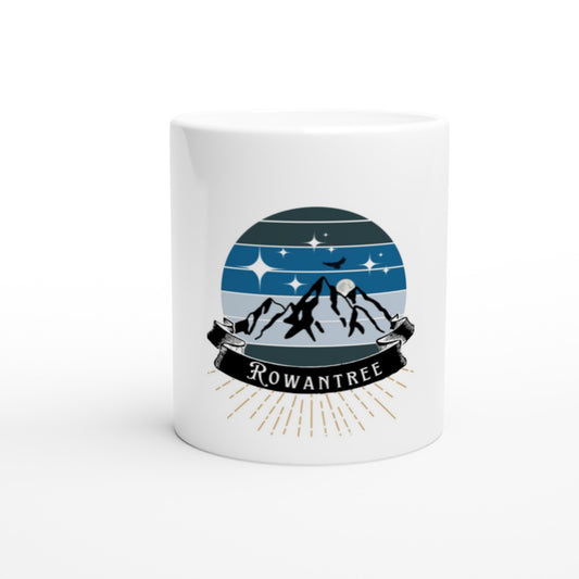 White 11oz Ceramic Mug - Rowantree Clothing and Accessories Inc