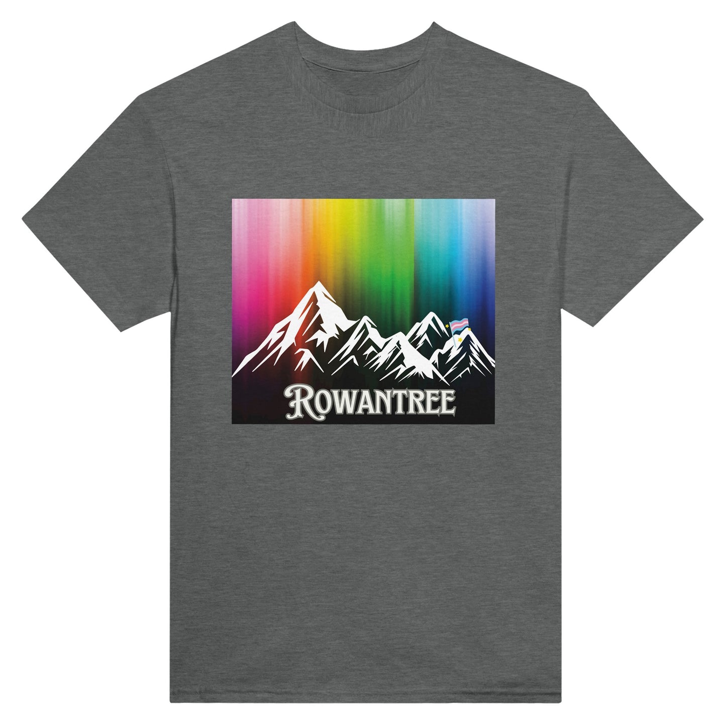 Pride Mountains Heavyweight Unisex Crewneck T-shirt - Rowantree Clothing and Accessories Inc