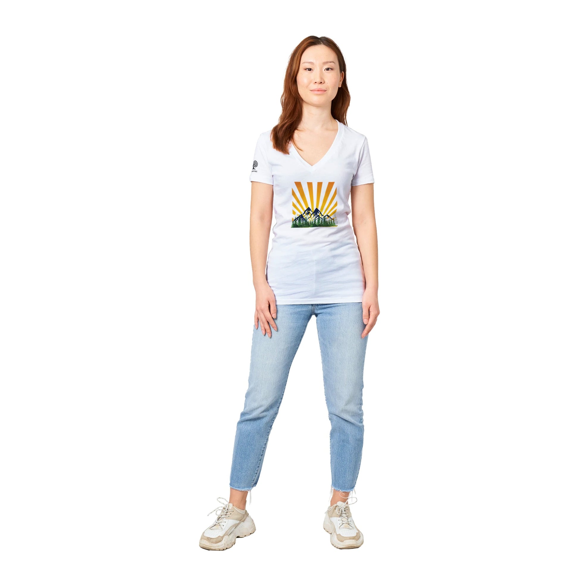 Premium Womens V-Neck T-shirt - Rowantree Clothing and Accessories Inc