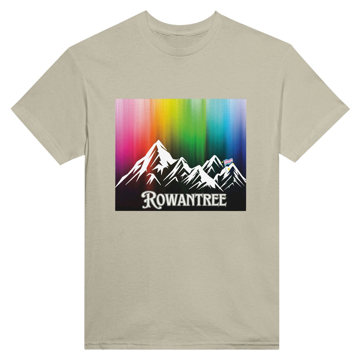 Pride Mountains Heavyweight Unisex Crewneck T-shirt - Rowantree Clothing and Accessories Inc