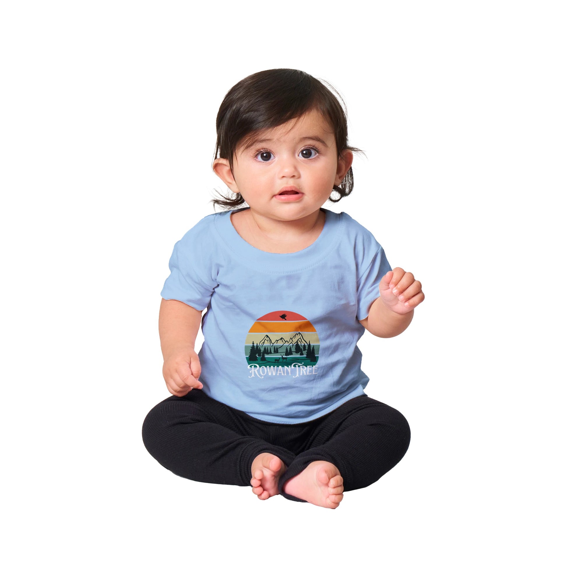 Rowantree Retro Classic Baby Crewneck T-shirt - Rowantree Clothing and Accessories Inc