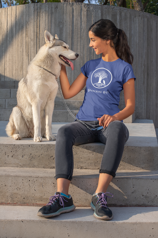 Branching Out Women's Ring Spun, Combed Cotton T-shirt - Rowantree Clothing 