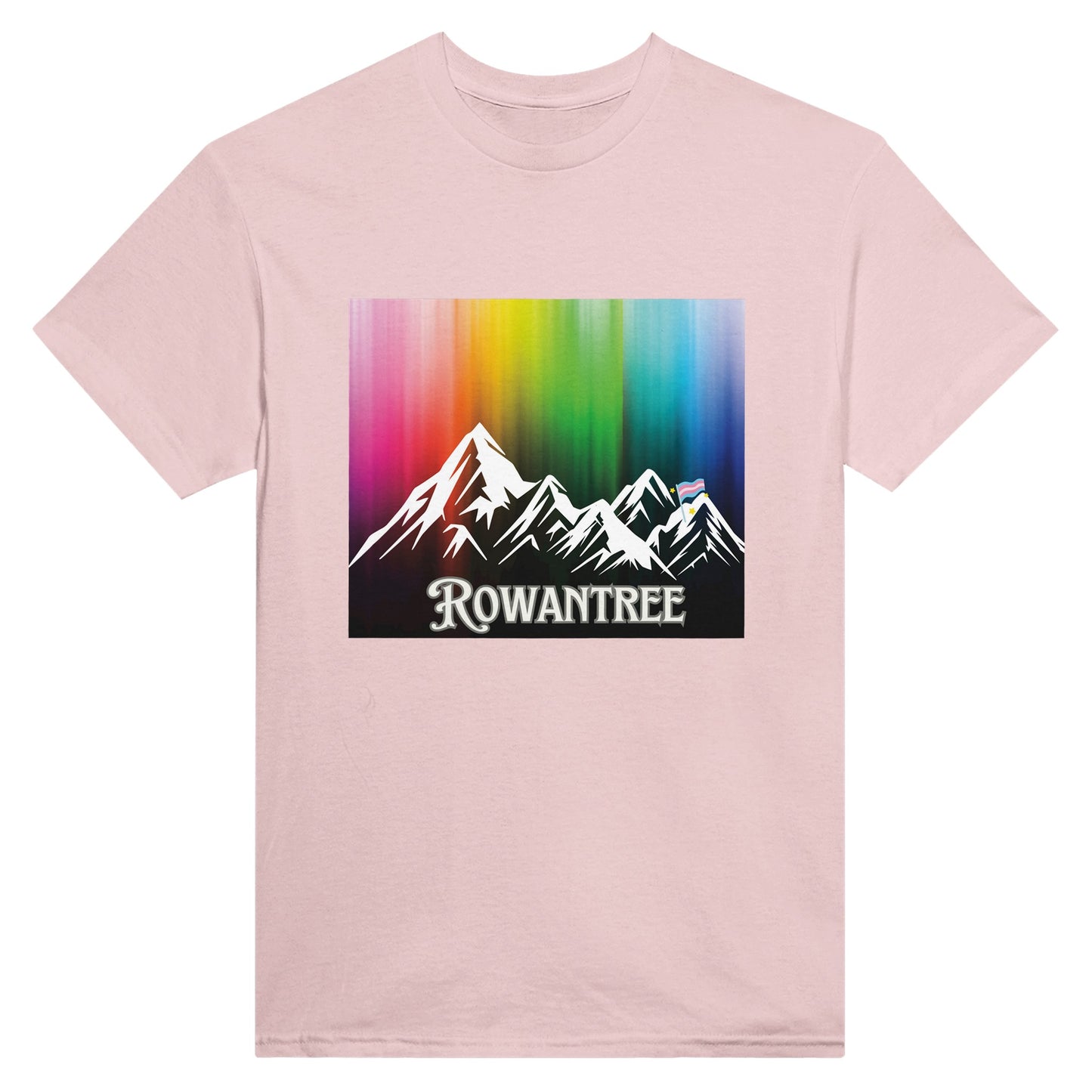 Pride Mountains Heavyweight Unisex Crewneck T-shirt - Rowantree Clothing and Accessories Inc