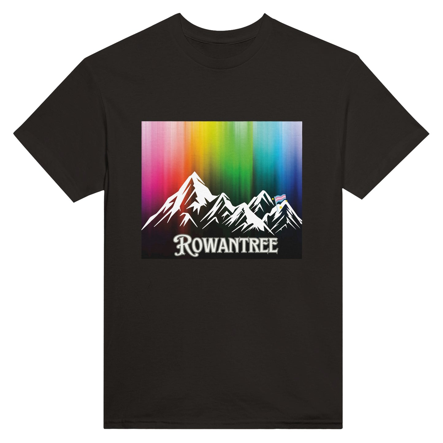 Pride Mountains Heavyweight Unisex Crewneck T-shirt - Rowantree Clothing and Accessories Inc