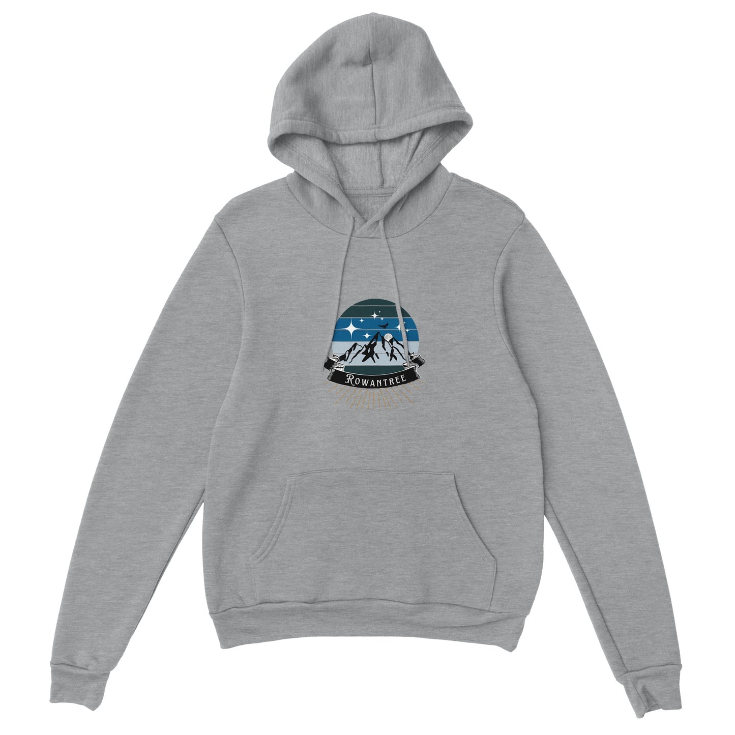 Rowantree Mountains Classic Unisex Pullover Hoodie - Rowantree Clothing and Accessories Inc