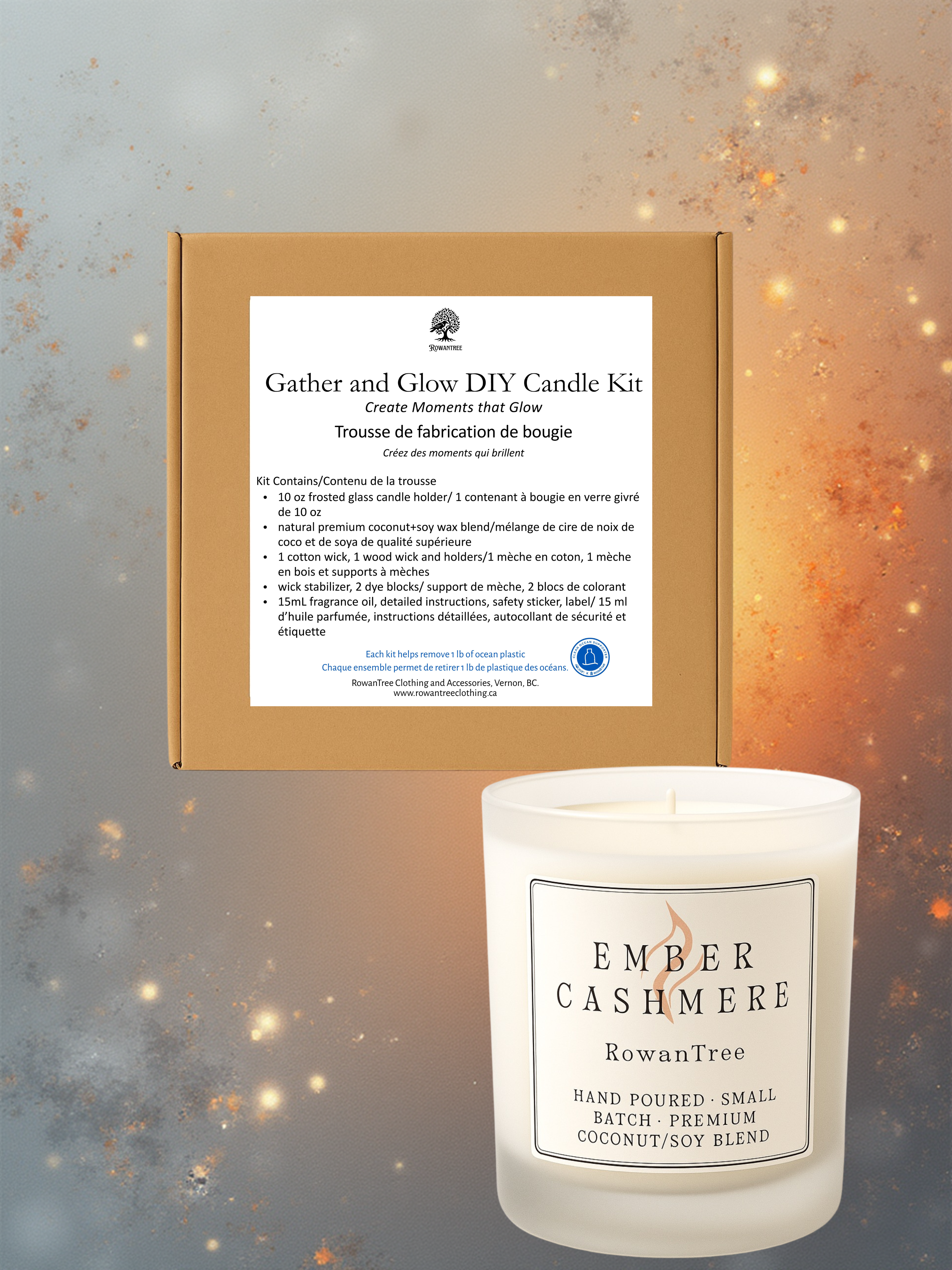 Gather & Glow – Ember Cashmere DIY Candle Kit