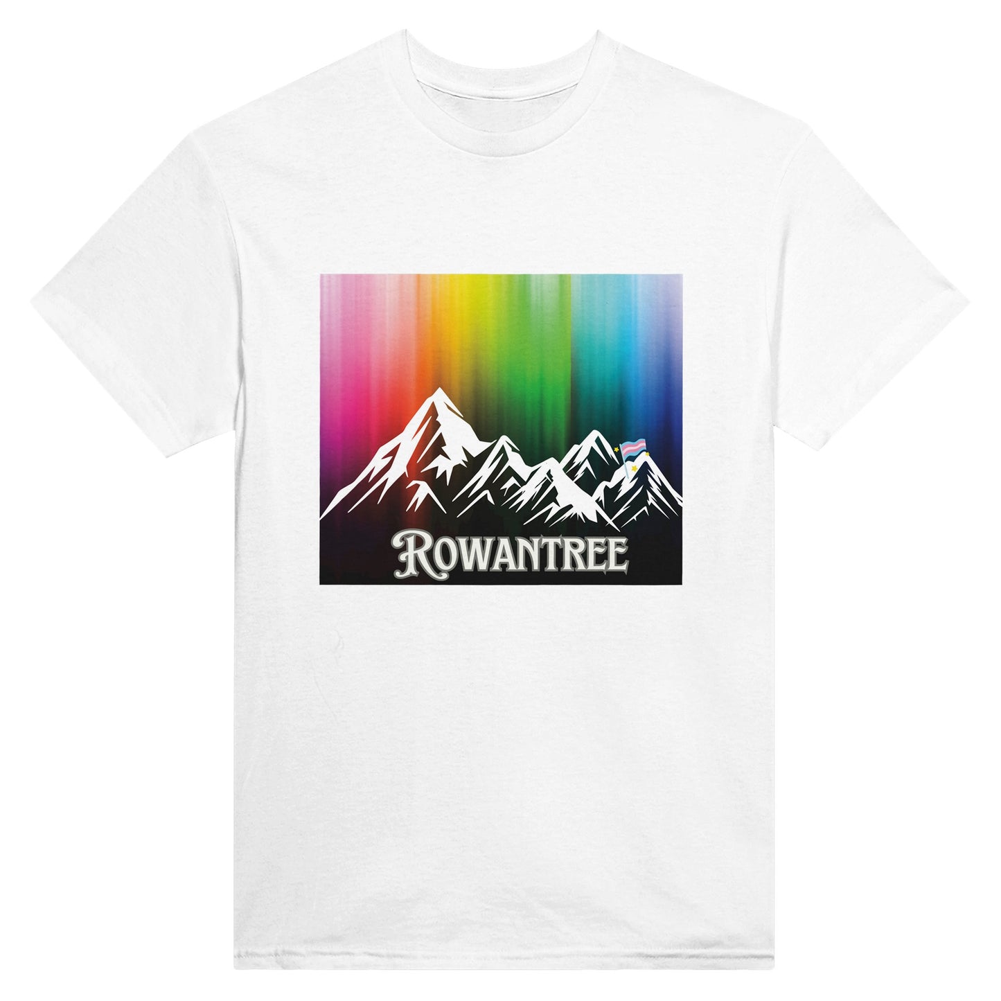 Pride Mountains Heavyweight Unisex Crewneck T-shirt - Rowantree Clothing and Accessories Inc