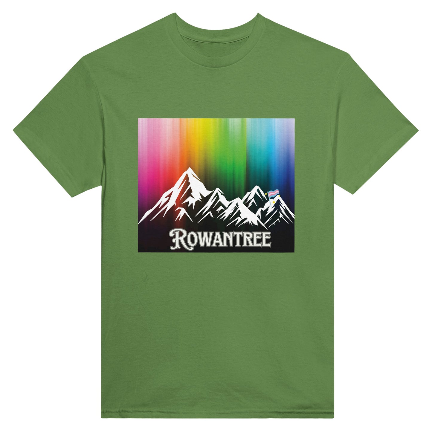 Pride Mountains Heavyweight Unisex Crewneck T-shirt - Rowantree Clothing and Accessories Inc