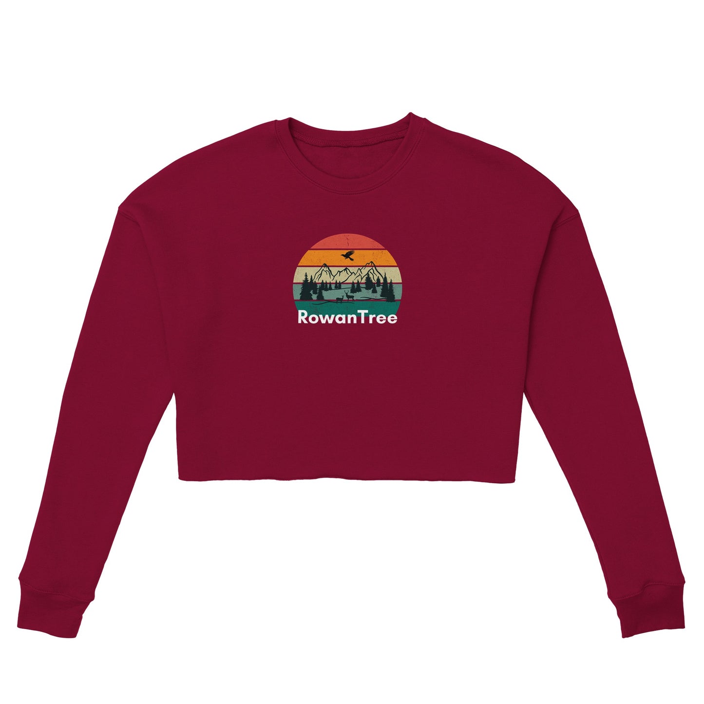 Women's Cropped Sweatshirt | Bella + Canvas 7503 - Rowantree Clothing and Accessories Inc