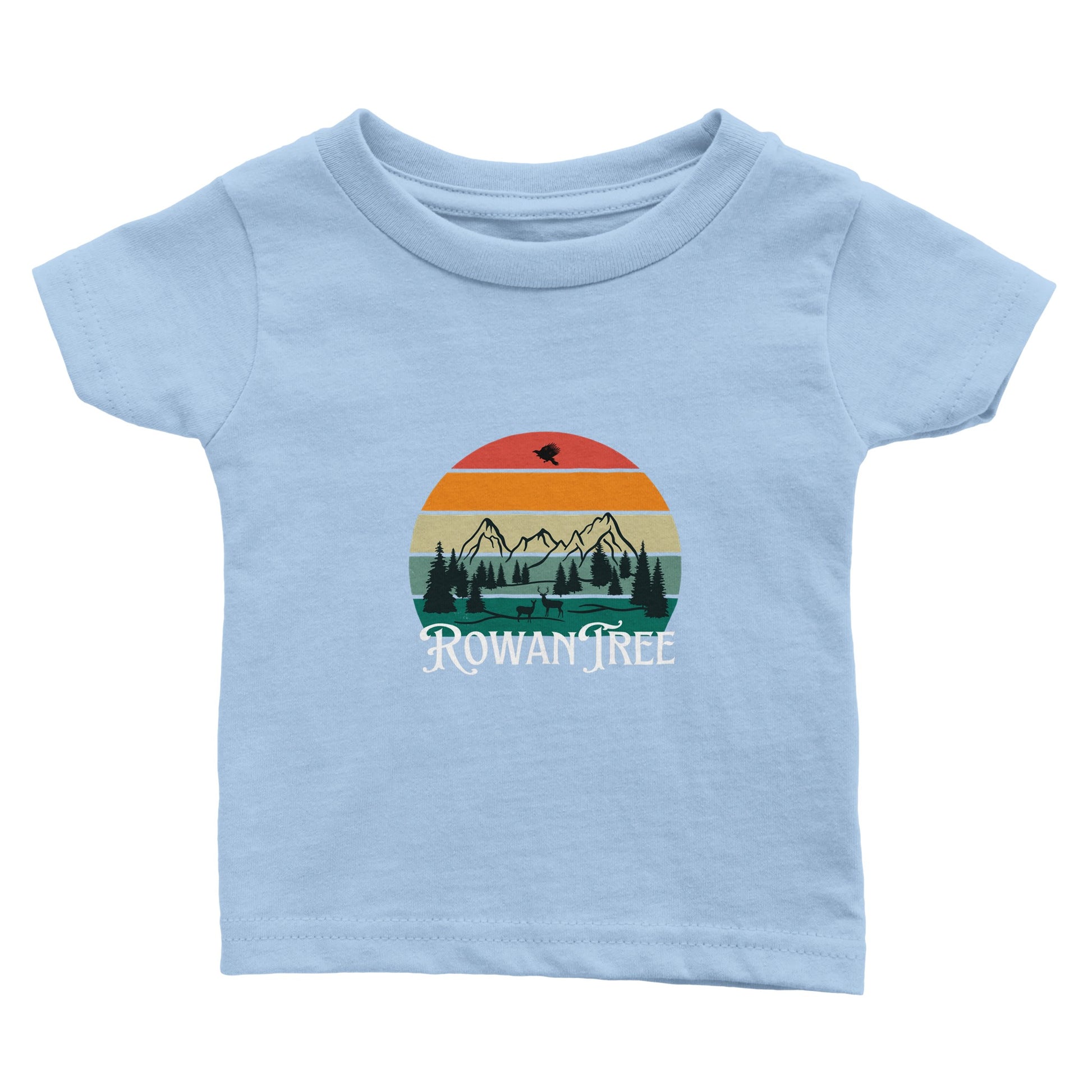 Rowantree Retro Classic Baby Crewneck T-shirt - Rowantree Clothing and Accessories Inc