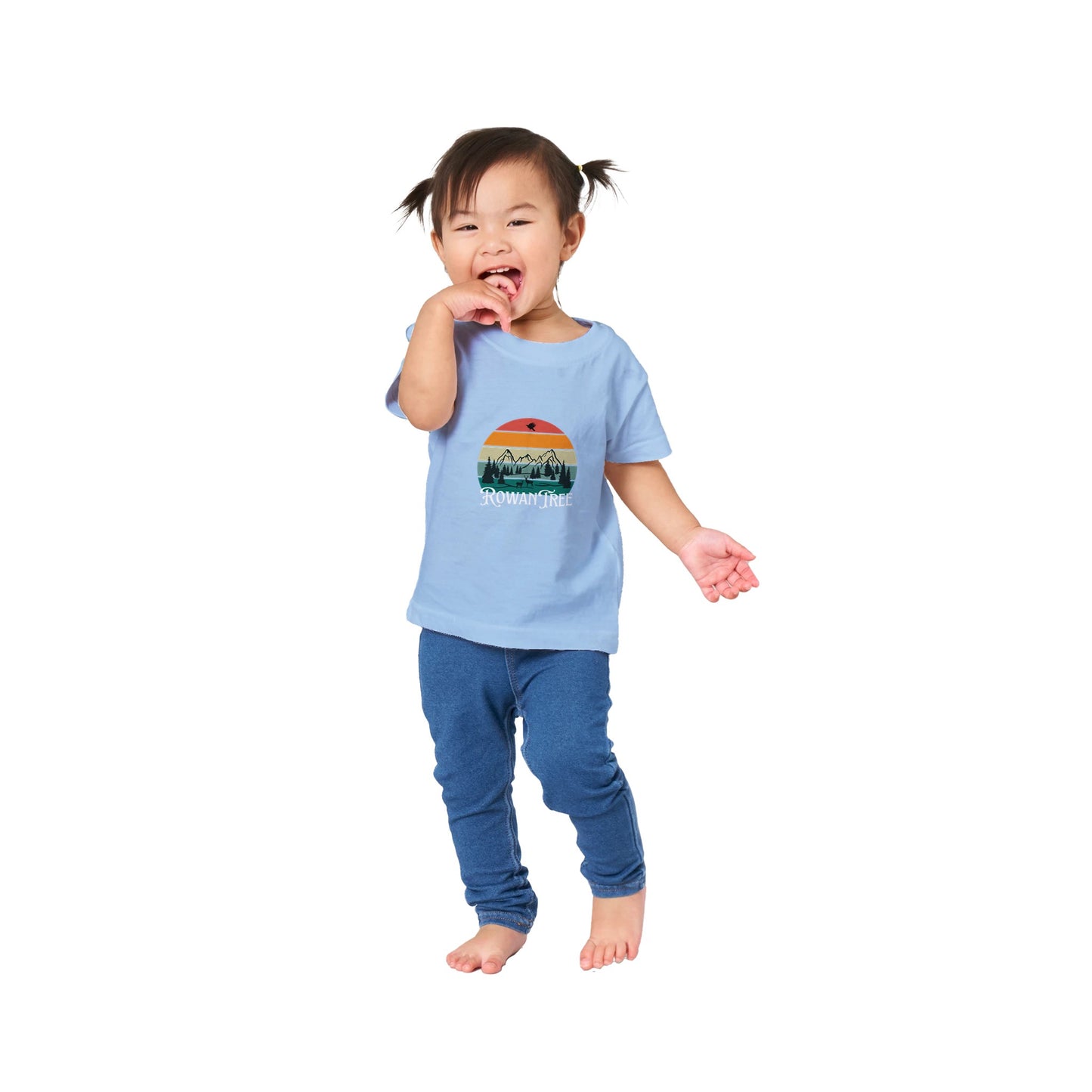 Rowantree Retro Classic Baby Crewneck T-shirt - Rowantree Clothing and Accessories Inc