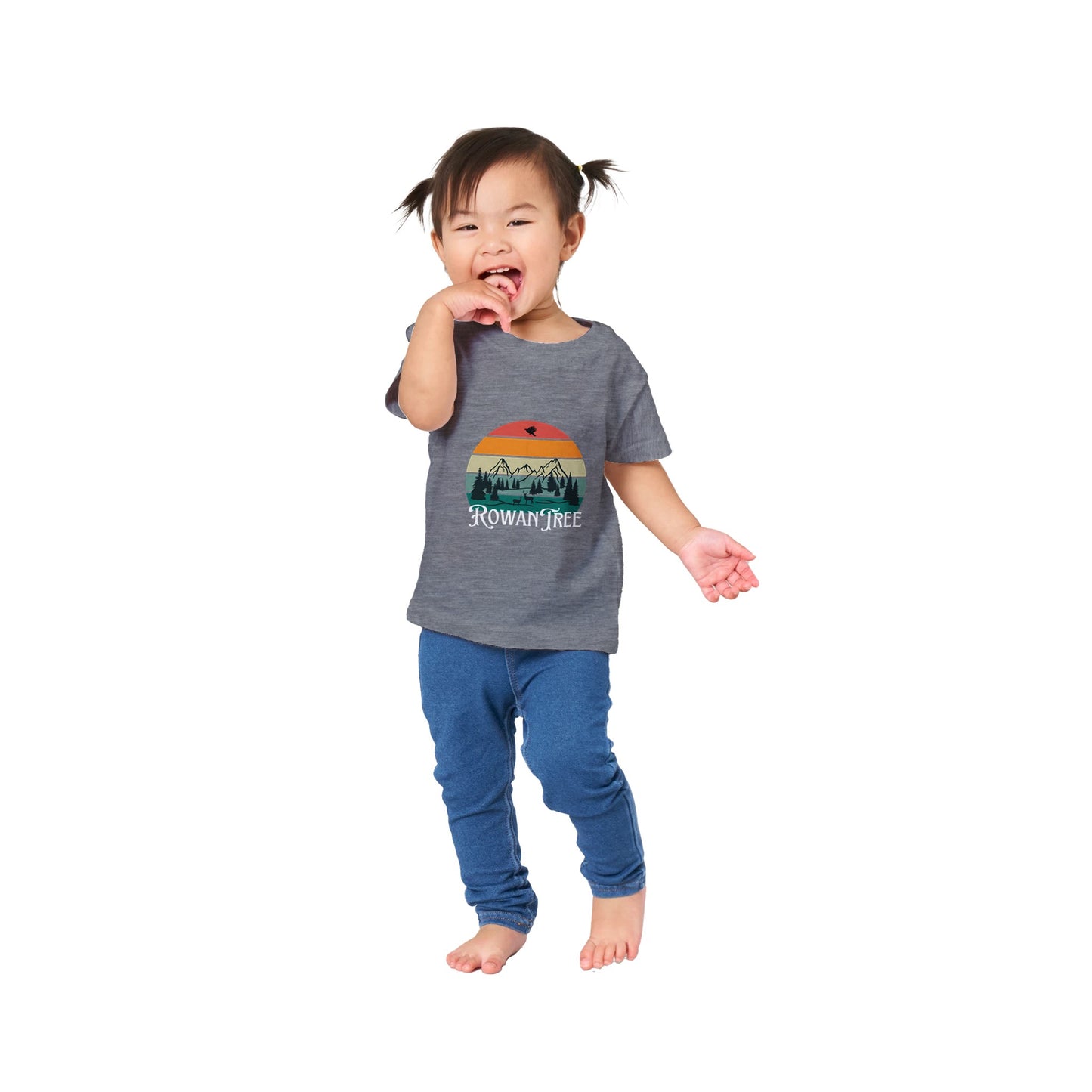 Rowantree Retro Classic Baby Crewneck T-shirt - Rowantree Clothing and Accessories Inc