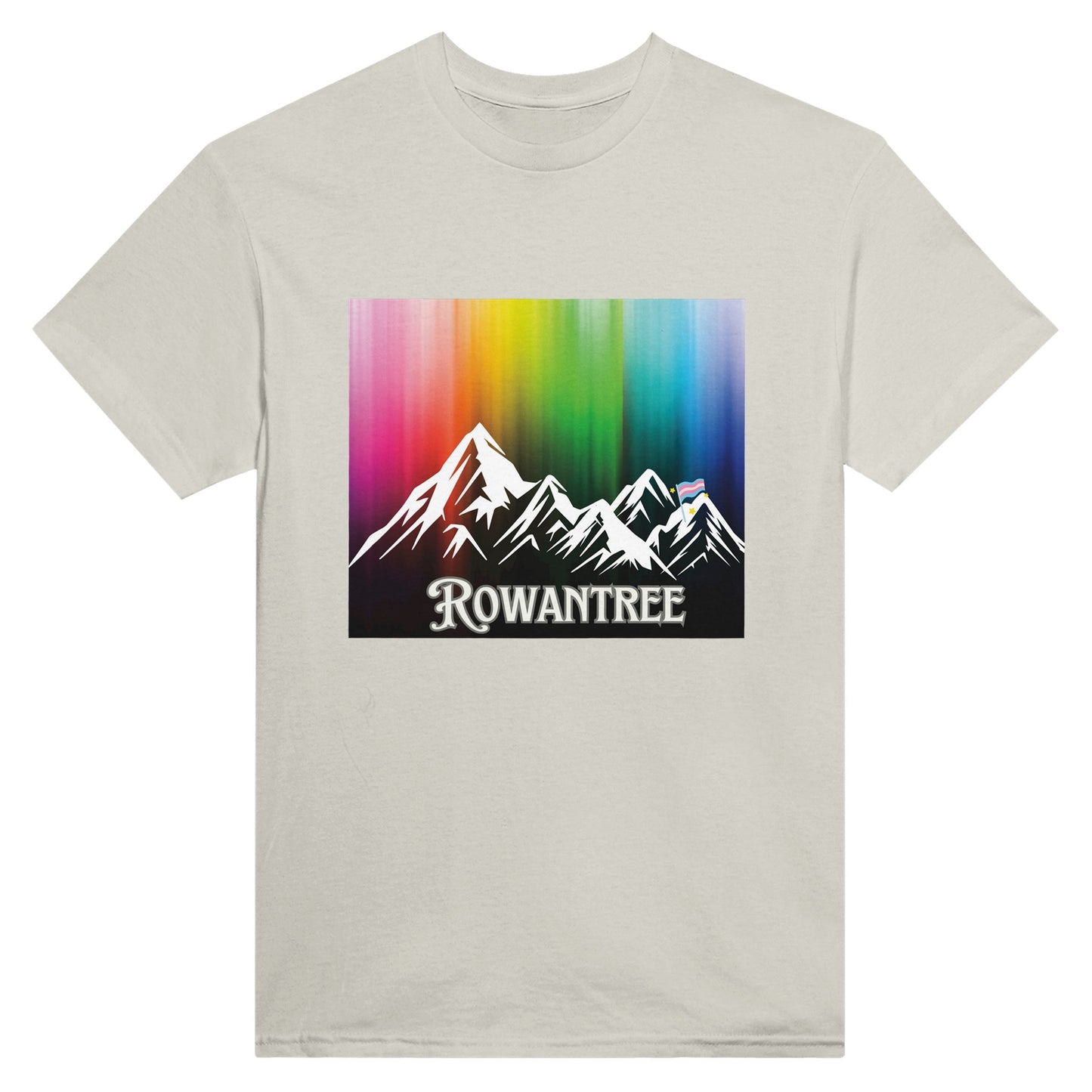 Pride Mountains Heavyweight Unisex Crewneck T-shirt - Rowantree Clothing and Accessories Inc