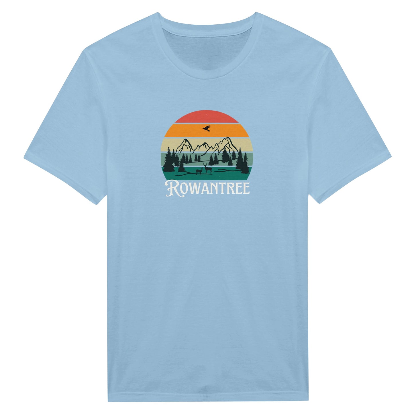 Rowantree Retro Classic Unisex Crewneck T-shirt - Rowantree Clothing and Accessories Inc