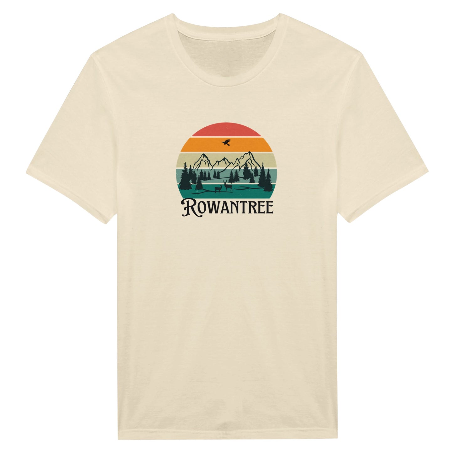 Rowantree Retro Classic Unisex Crewneck T-shirt - Rowantree Clothing and Accessories Inc