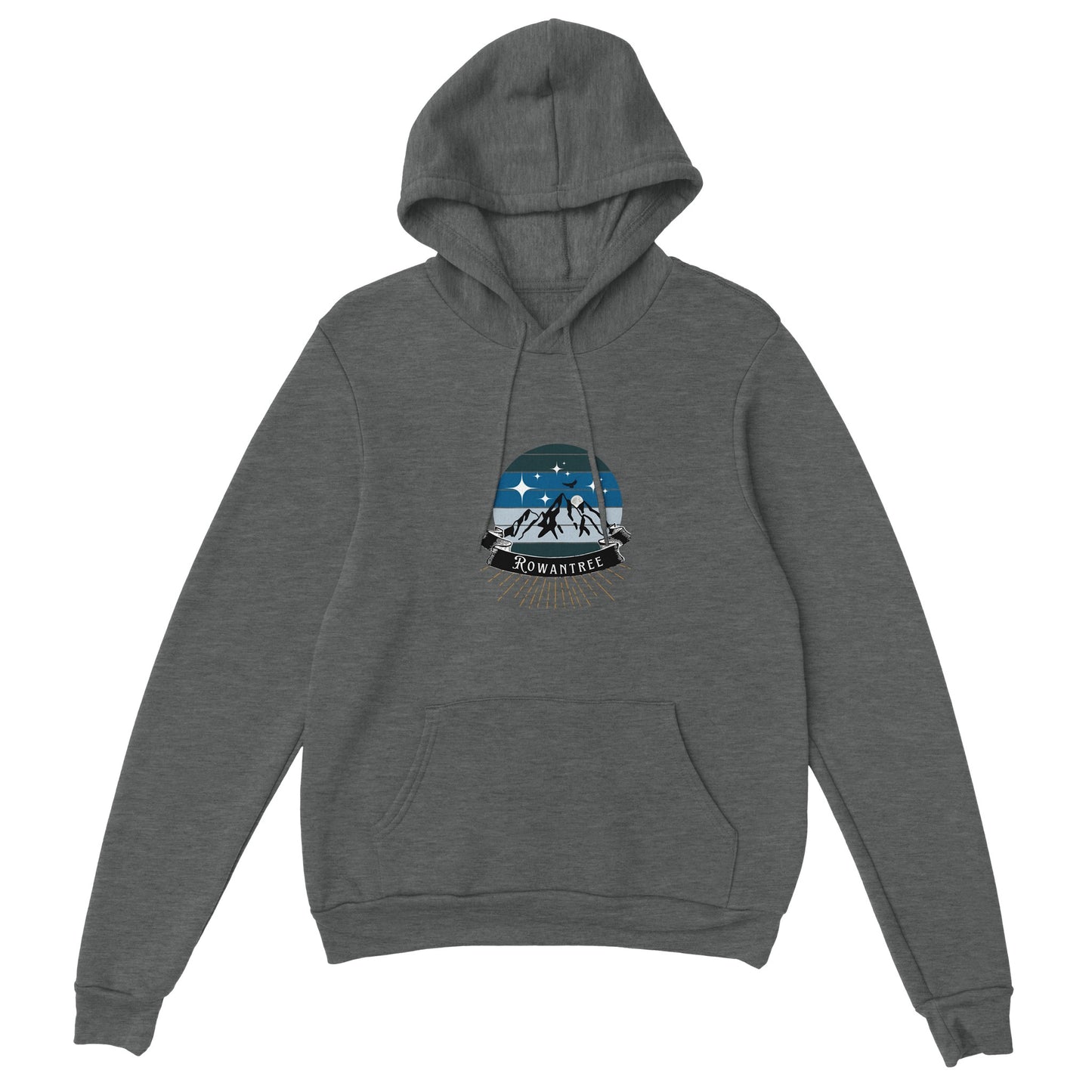 Rowantree Mountains Classic Unisex Pullover Hoodie - Rowantree Clothing and Accessories Inc