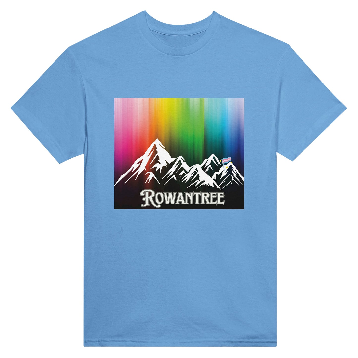 Pride Mountains Heavyweight Unisex Crewneck T-shirt - Rowantree Clothing and Accessories Inc