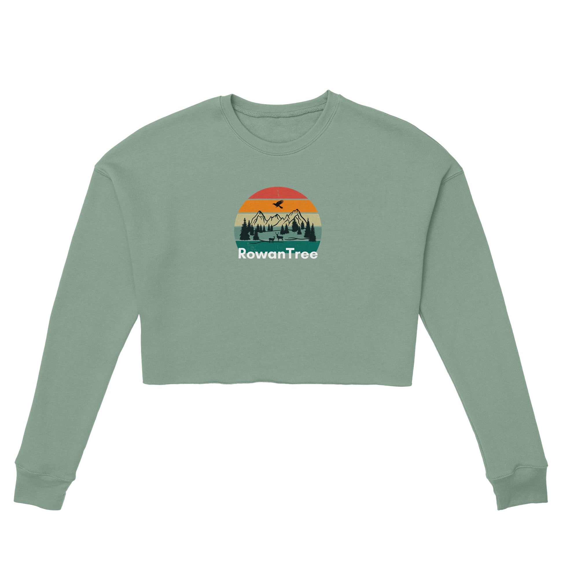 Women's Cropped Sweatshirt | Bella + Canvas 7503 - Rowantree Clothing and Accessories Inc