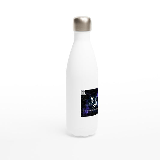 White 17oz Stainless Steel Water Bottle - Rowantree Clothing and Accessories Inc