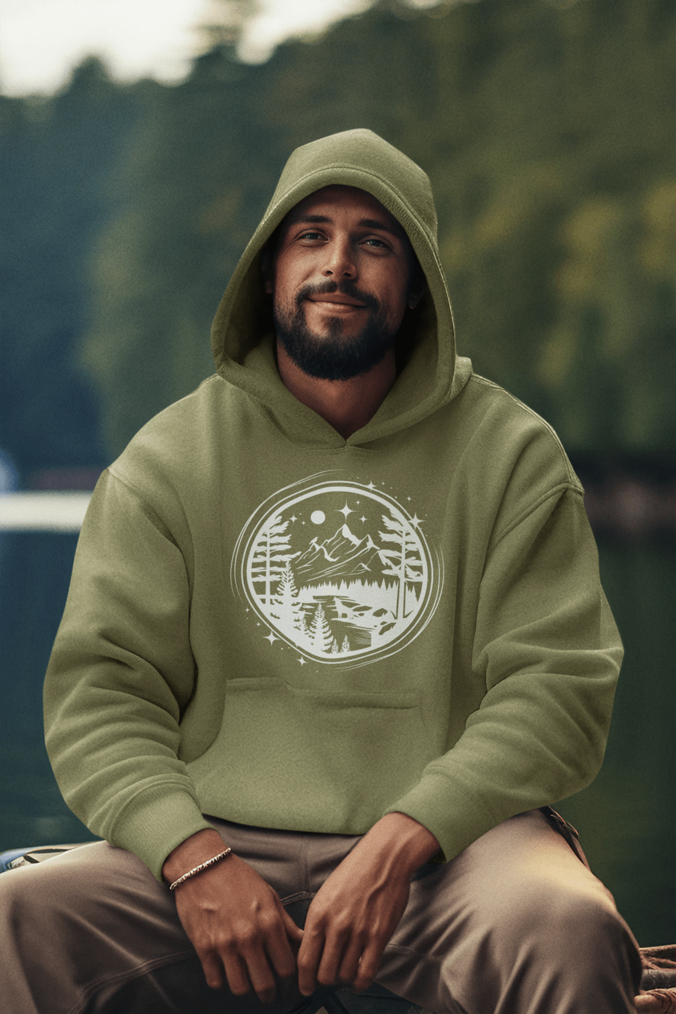 Adventure Awaits Nature Inspired Unisex Pullover Hoodie - Rowantree Clothing