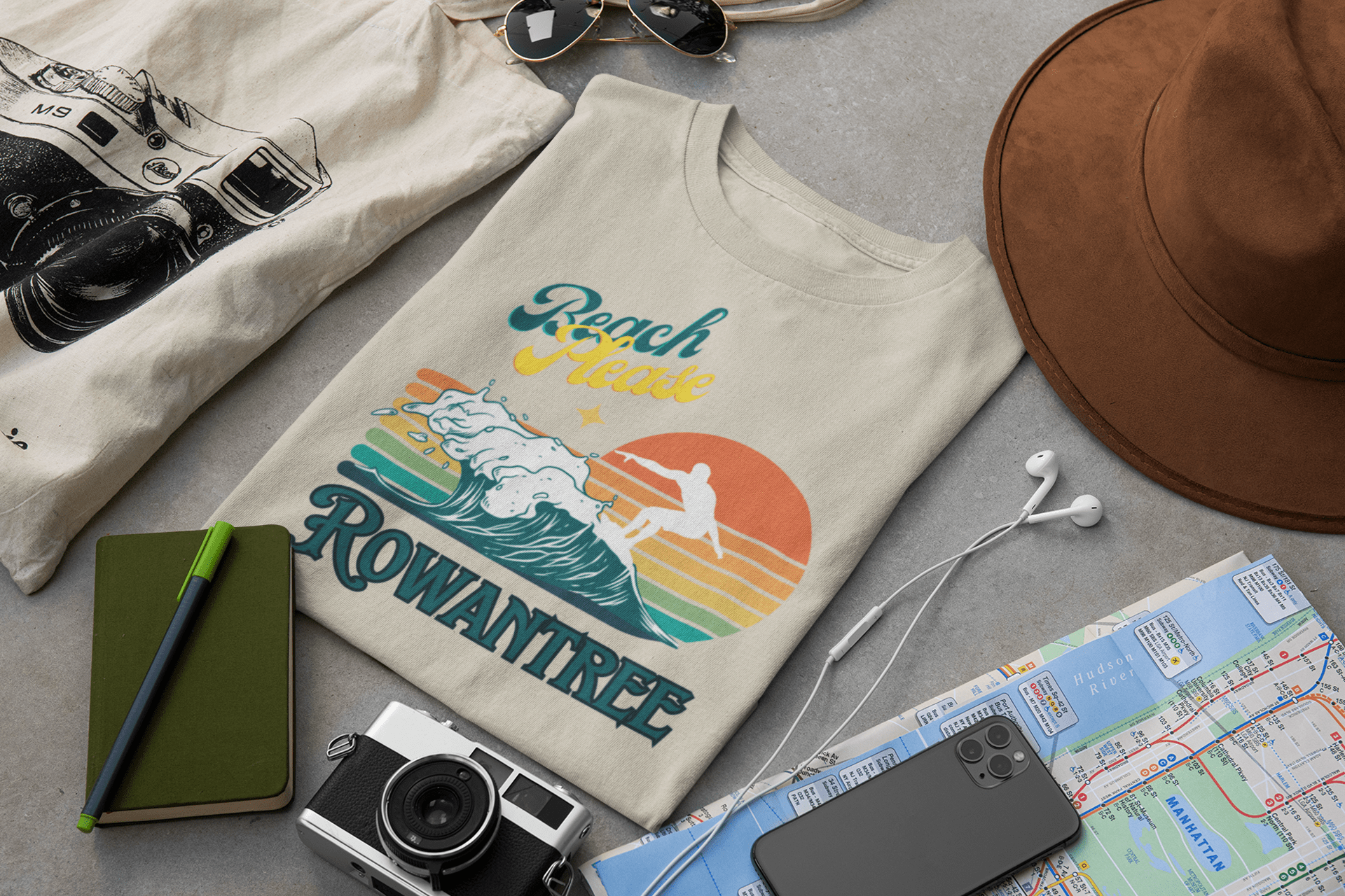 Beach Please Unisex Tee Rowantree - Rowantree Clothing