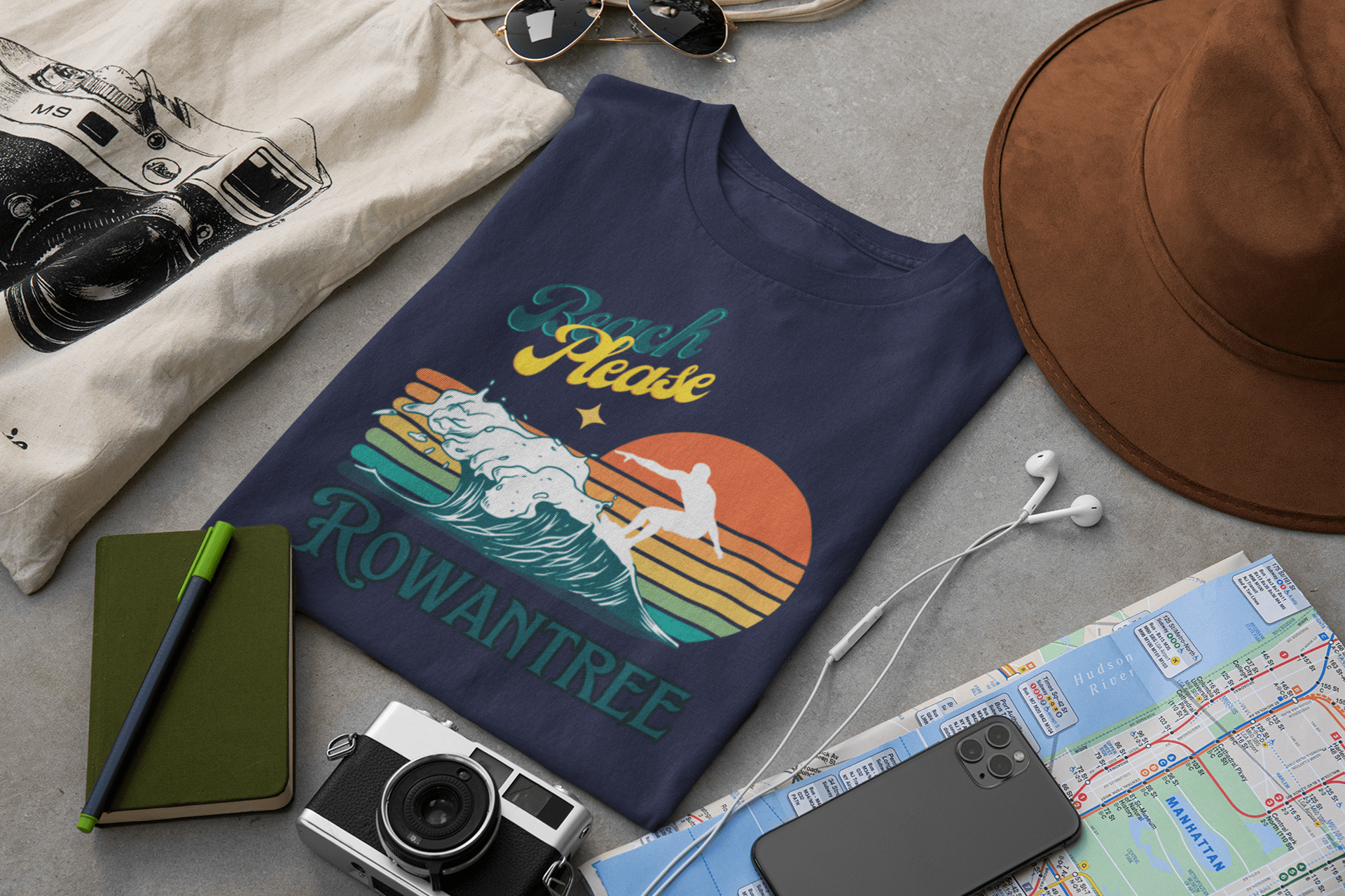 Beach Please Unisex Tee Rowantree - Rowantree Clothing