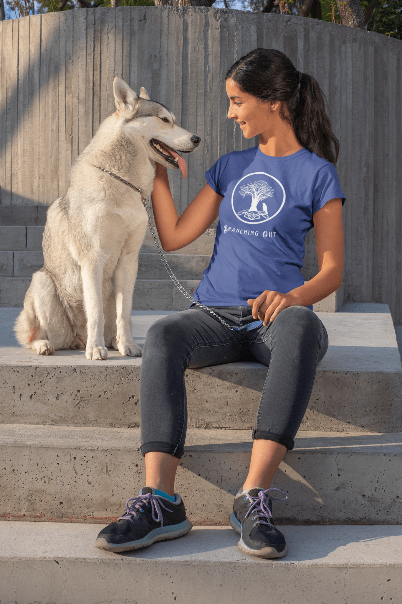Branching Out Women's Ring Spun, Combed Cotton T-shirt - Rowantree Clothing