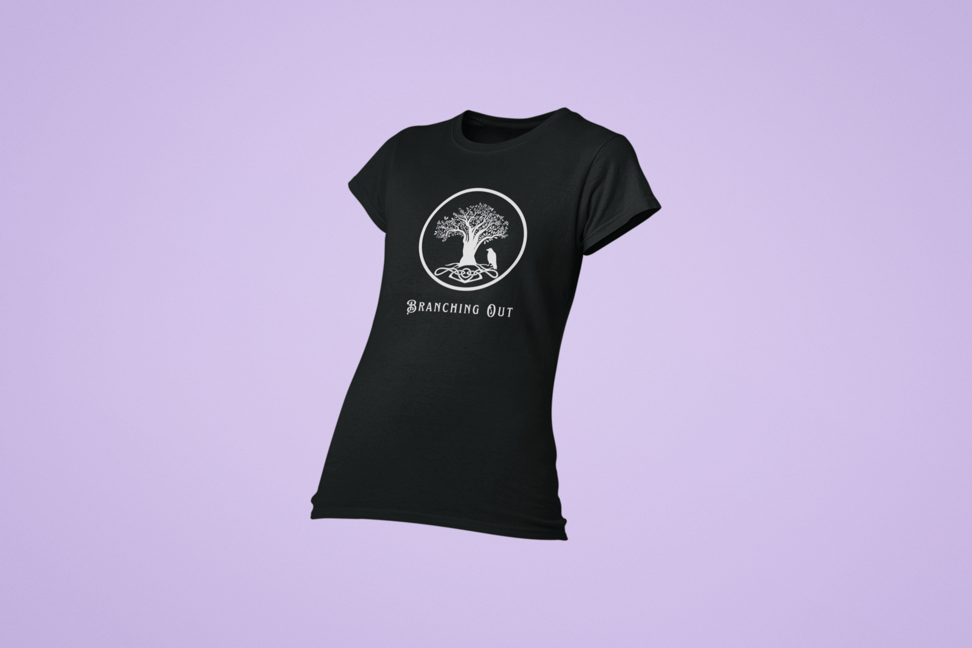 Branching Out Women's Ring Spun, Combed Cotton T-shirt - Rowantree Clothing
