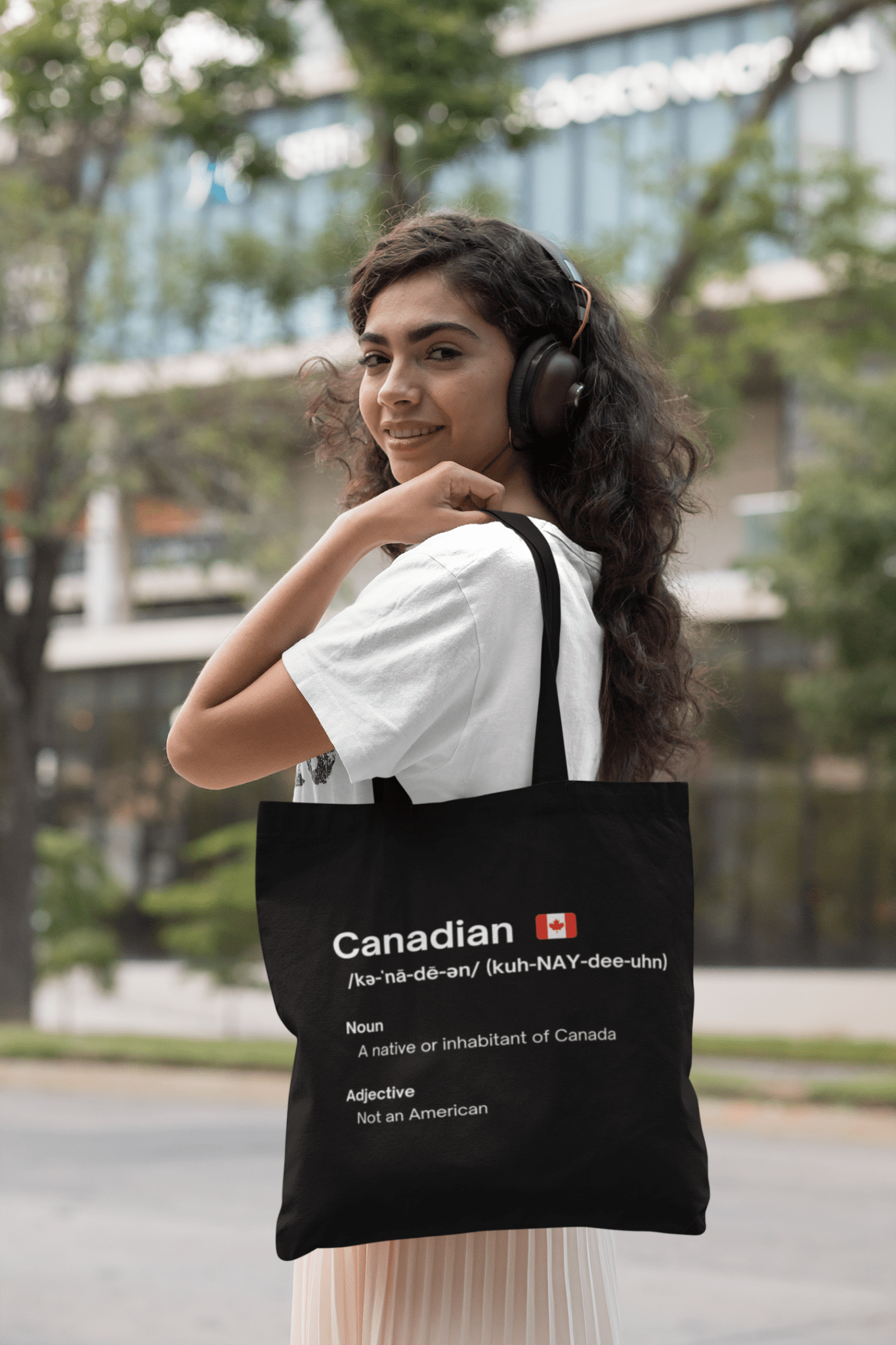 Canadian NOT American Canvas Tote - Rowantree Clothing