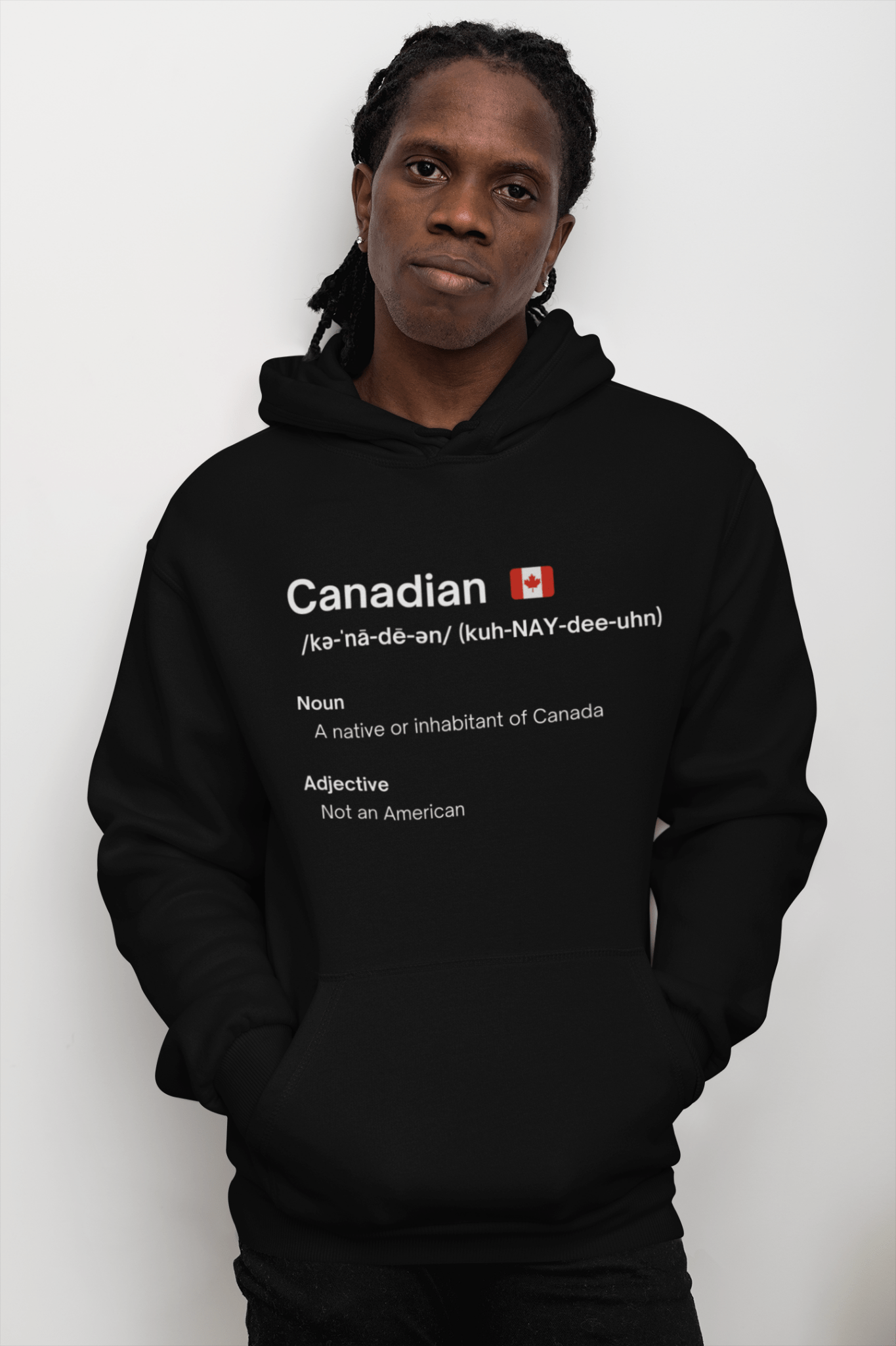 Canadian "Not American" Classic Unisex Pullover Hoodie - Rowantree Clothing