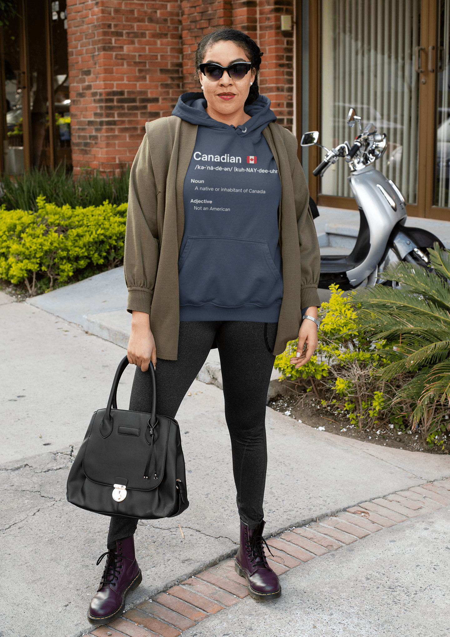 Canadian "Not American" Classic Unisex Pullover Hoodie - Rowantree Clothing