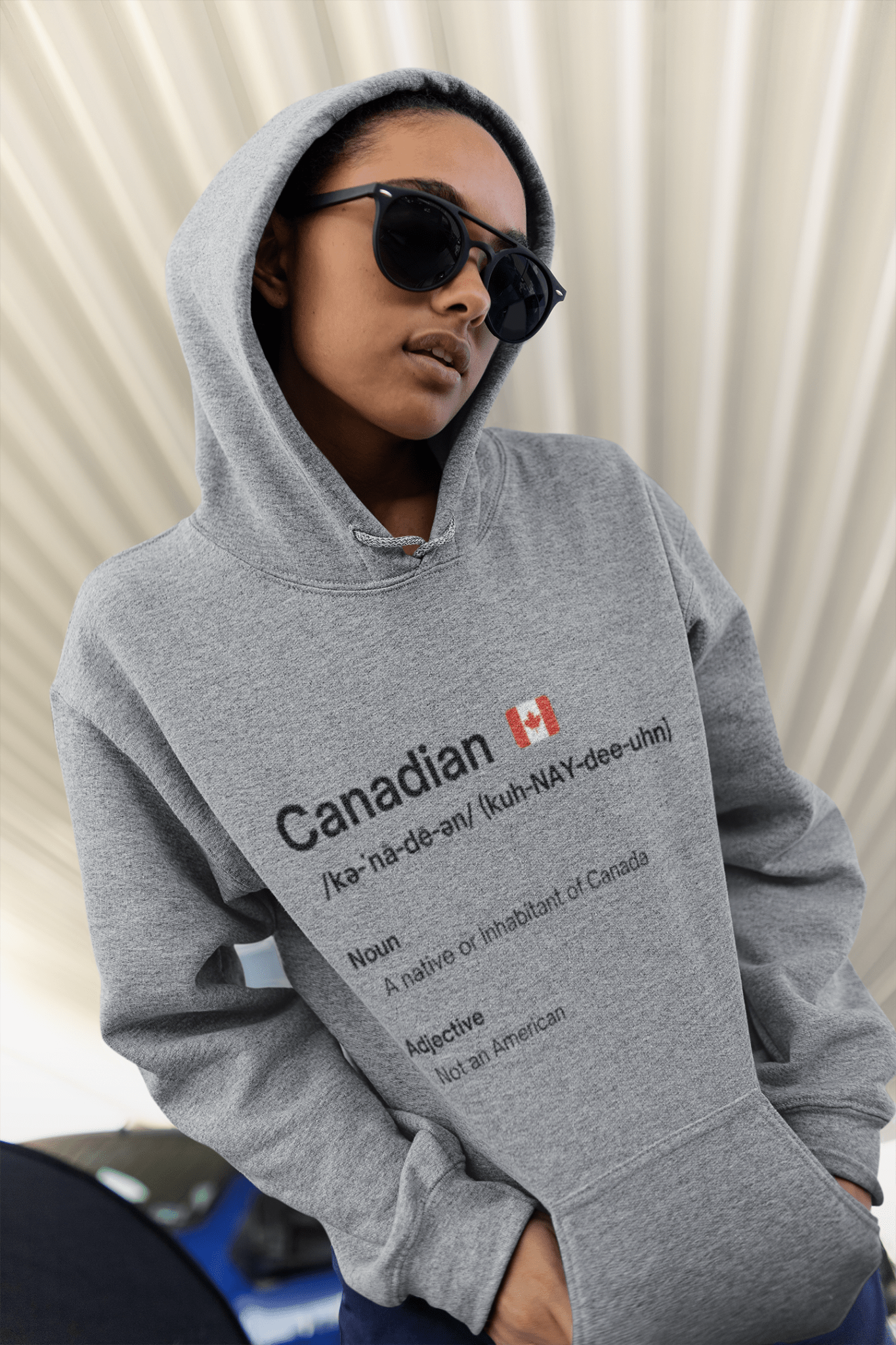 Canadian "Not American" Classic Unisex Pullover Hoodie - Rowantree Clothing