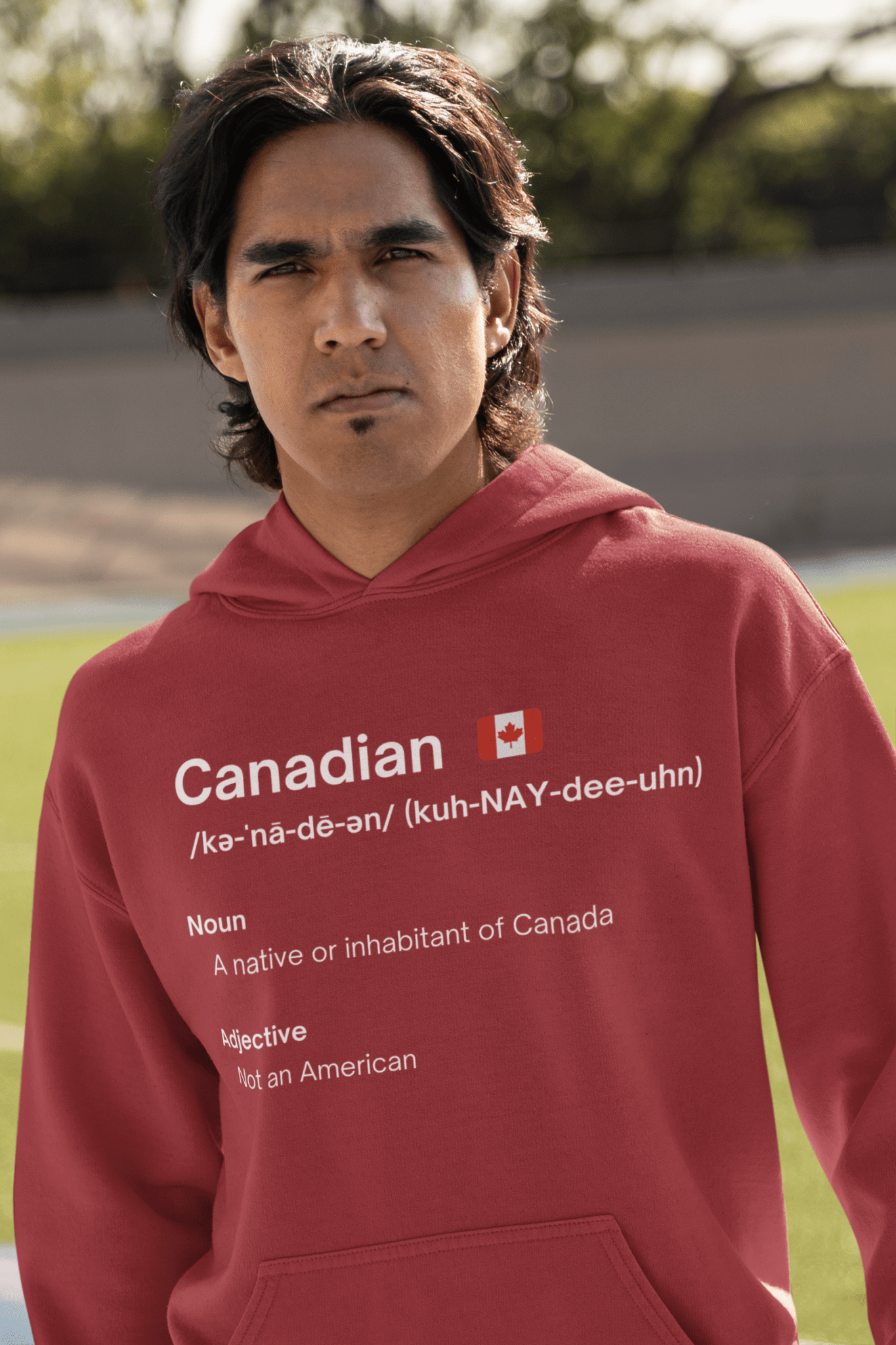 Canadian "Not American" Classic Unisex Pullover Hoodie - Rowantree Clothing