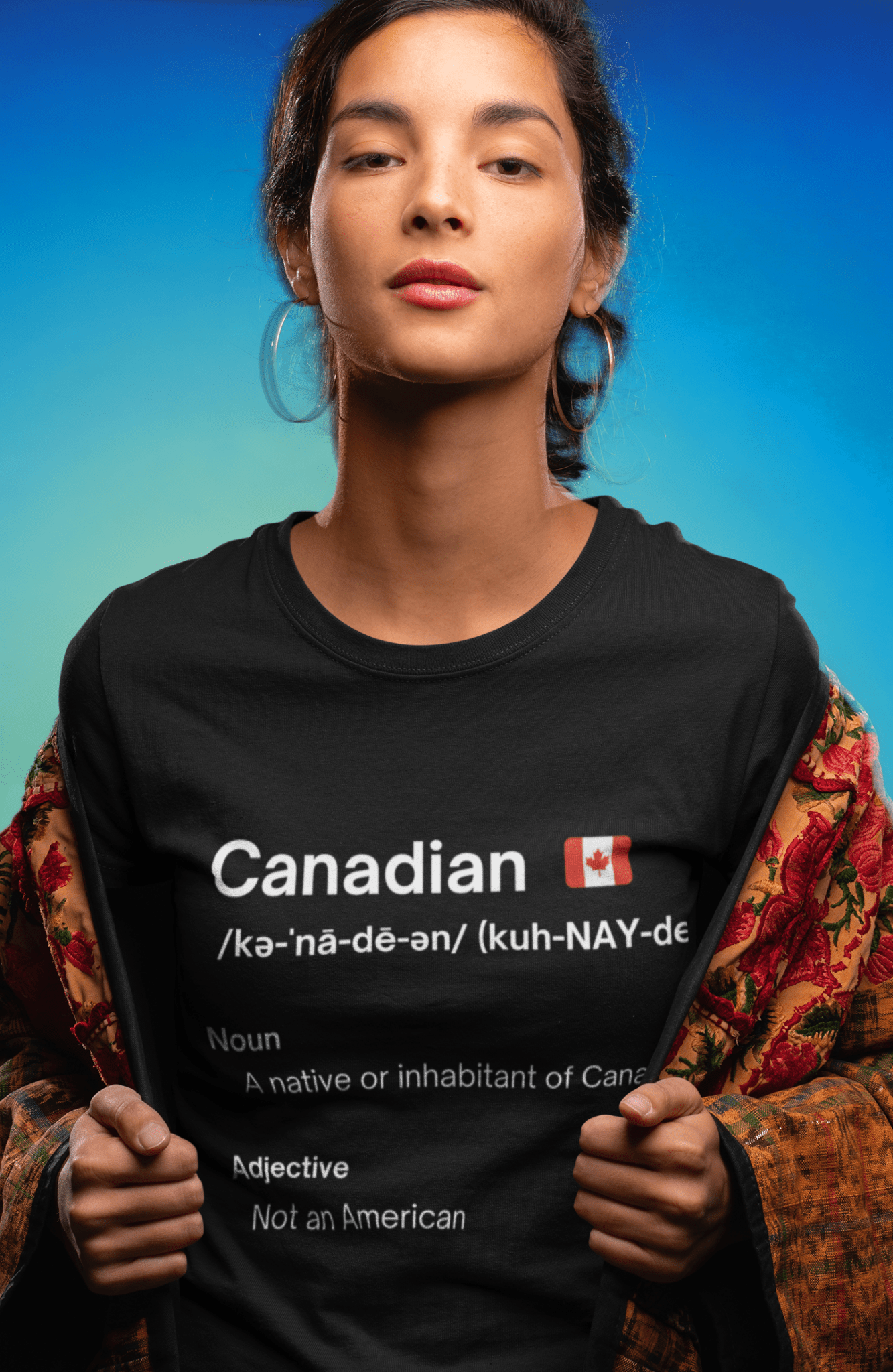 Canadian - Not American Unisex Crewneck T-shirt - Rowantree Clothing