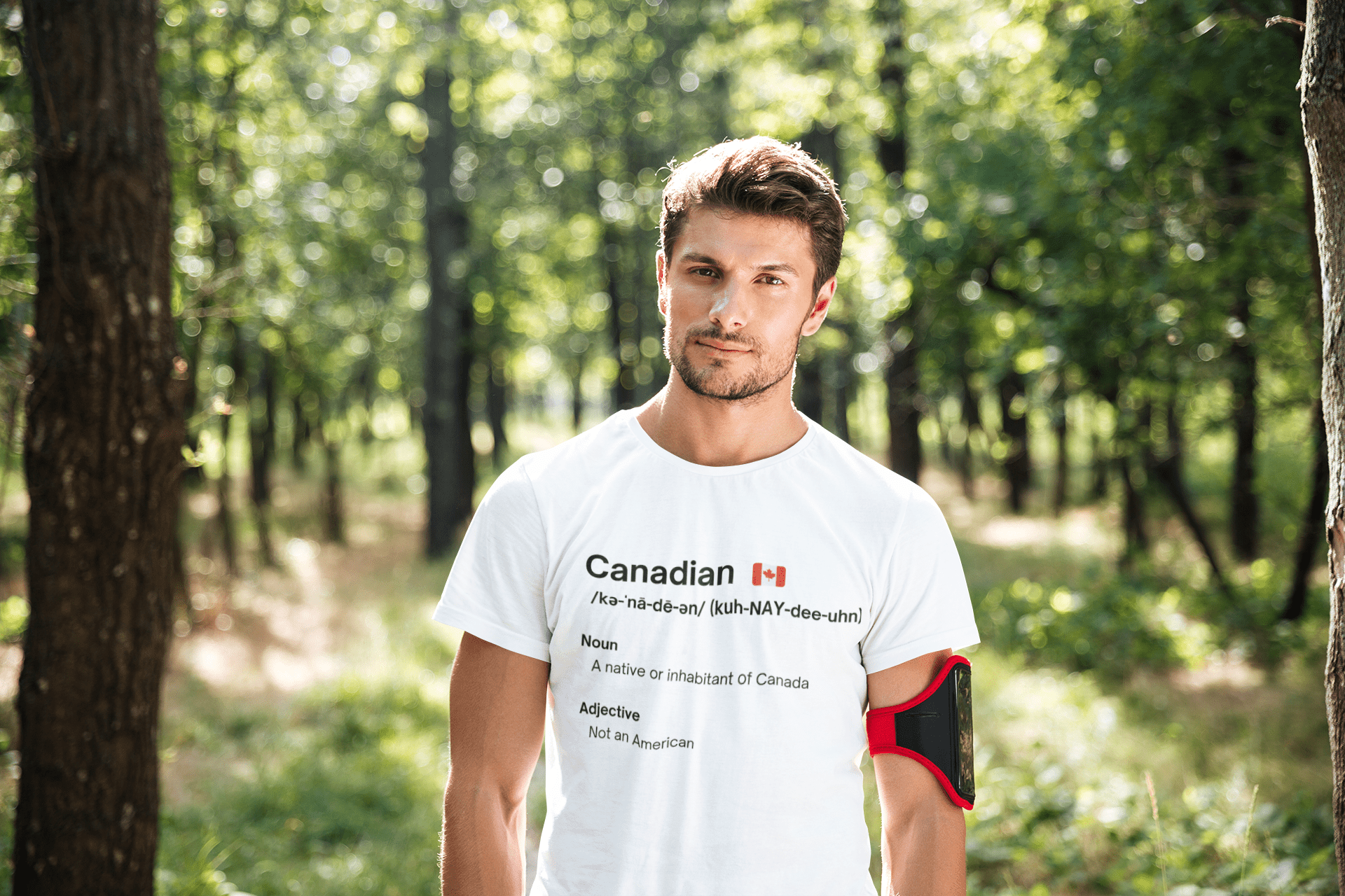 Canadian - Not American Unisex Crewneck T-shirt - Rowantree Clothing