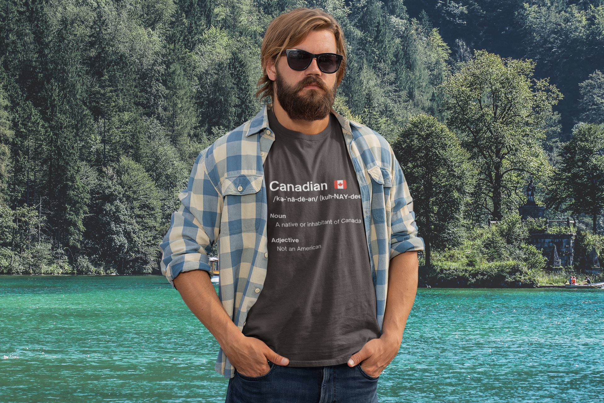 Canadian - Not American Unisex Crewneck T-shirt - Rowantree Clothing  