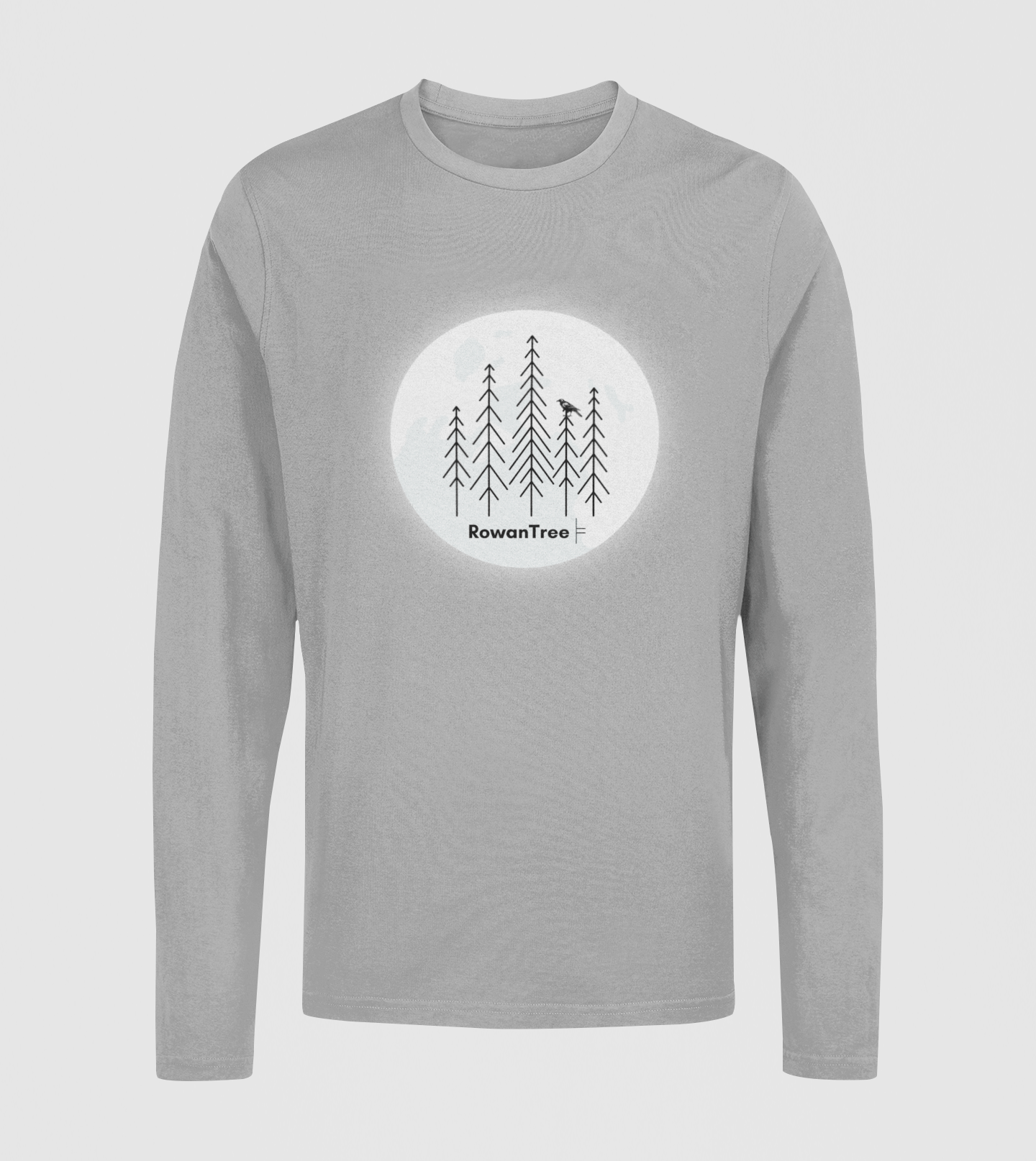 Crowing in the Moon Rowantree Long Sleeve Unisex Tee - Rowantree Clothing