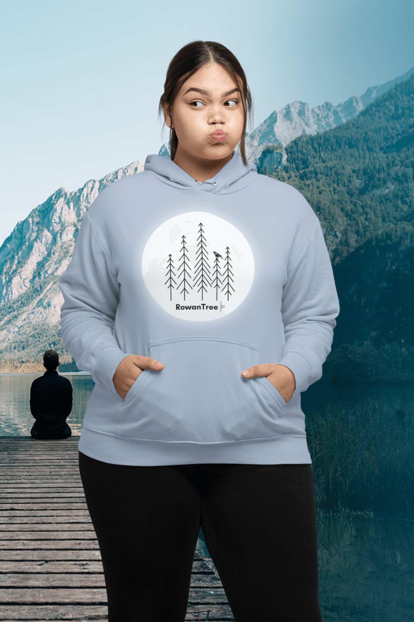 Crowing in the Moon Unisex Hoodie - Rowantree Clothing
