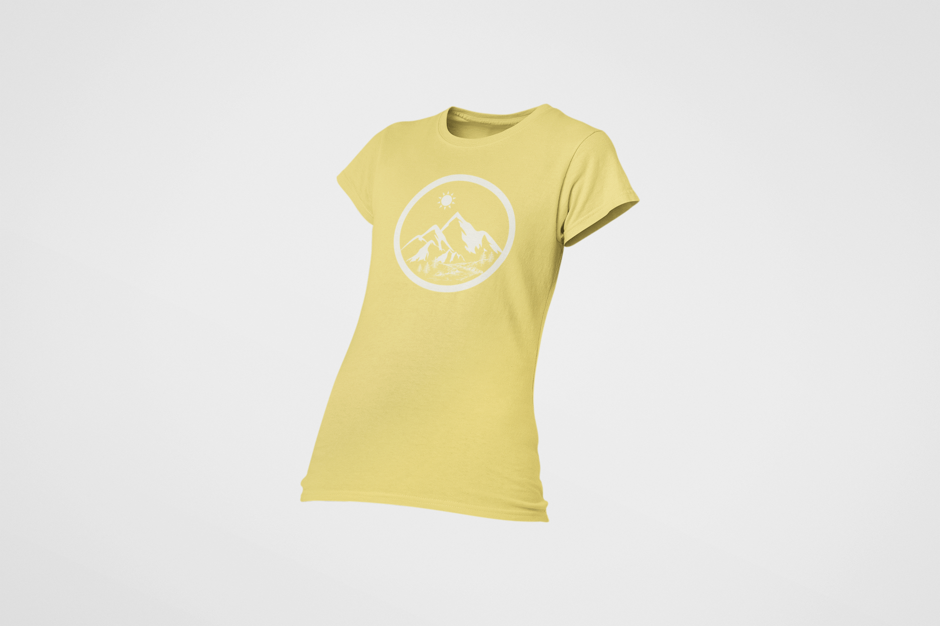 Life in the Mountains Women's Ring Spun Cotton T-shirt - Rowantree Clothing