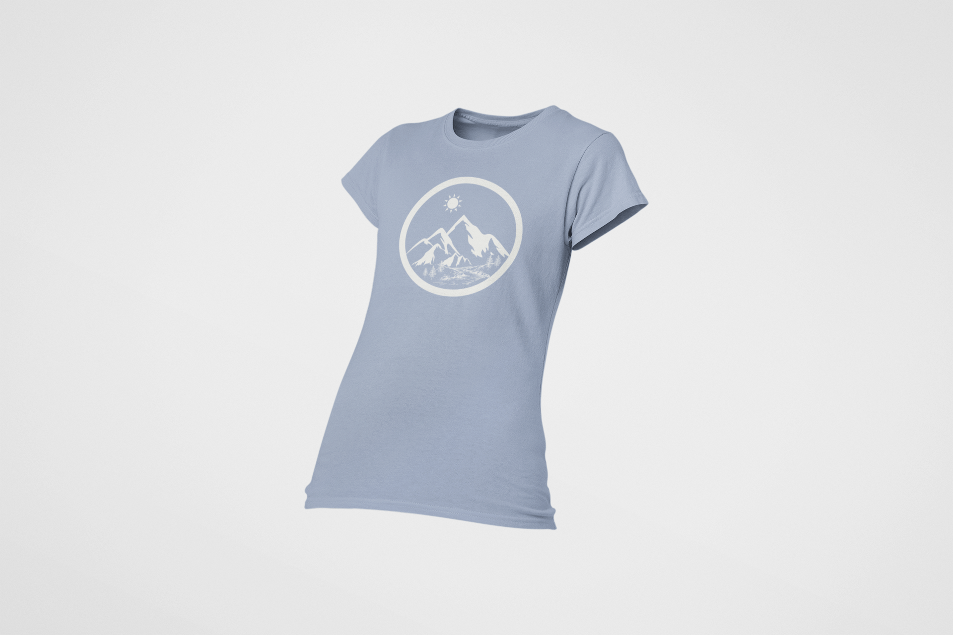 Life in the Mountains Women's Ring Spun Cotton T-shirt - Rowantree Clothing