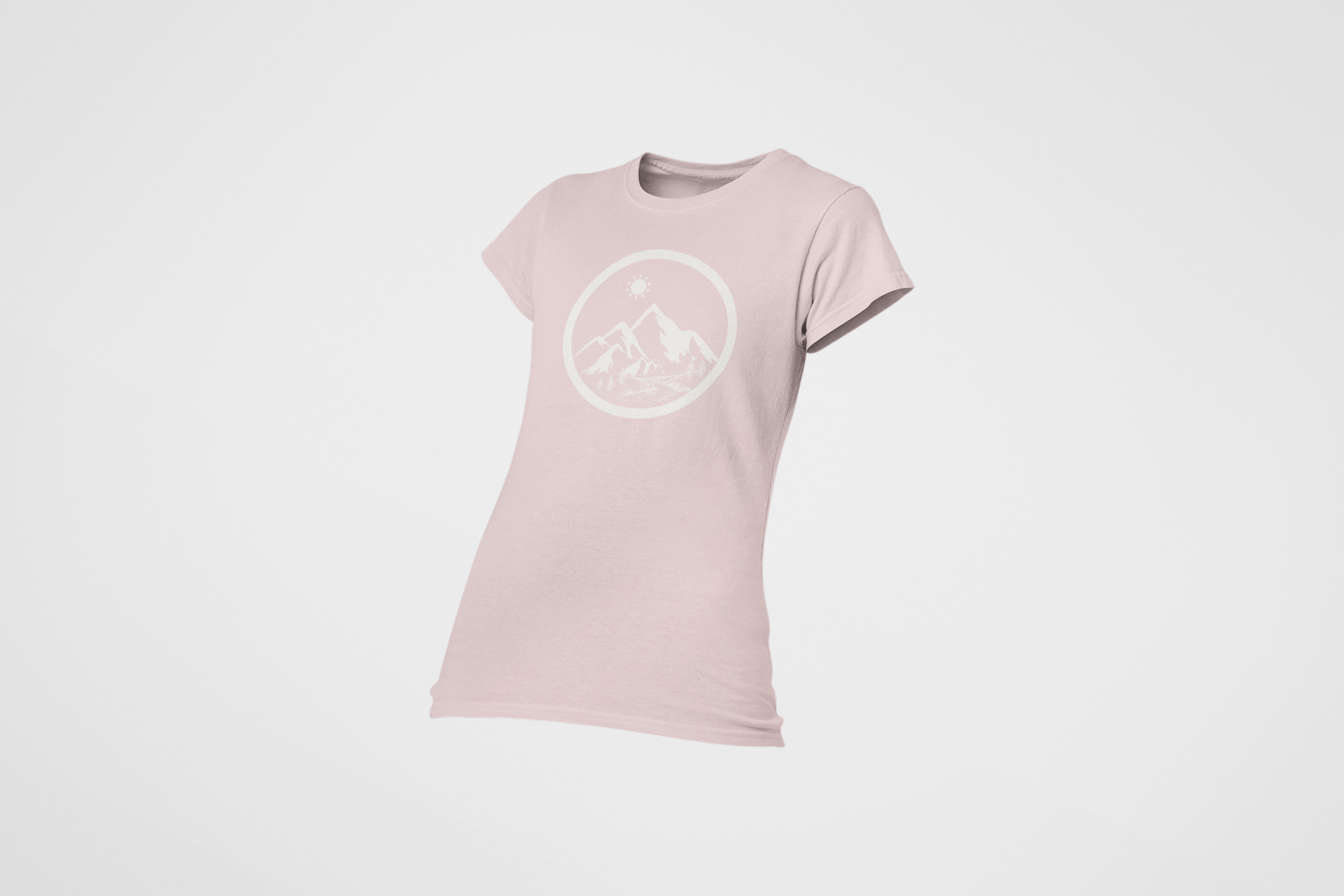 Life in the Mountains Women's Ring Spun Cotton T-shirt - Rowantree Clothing