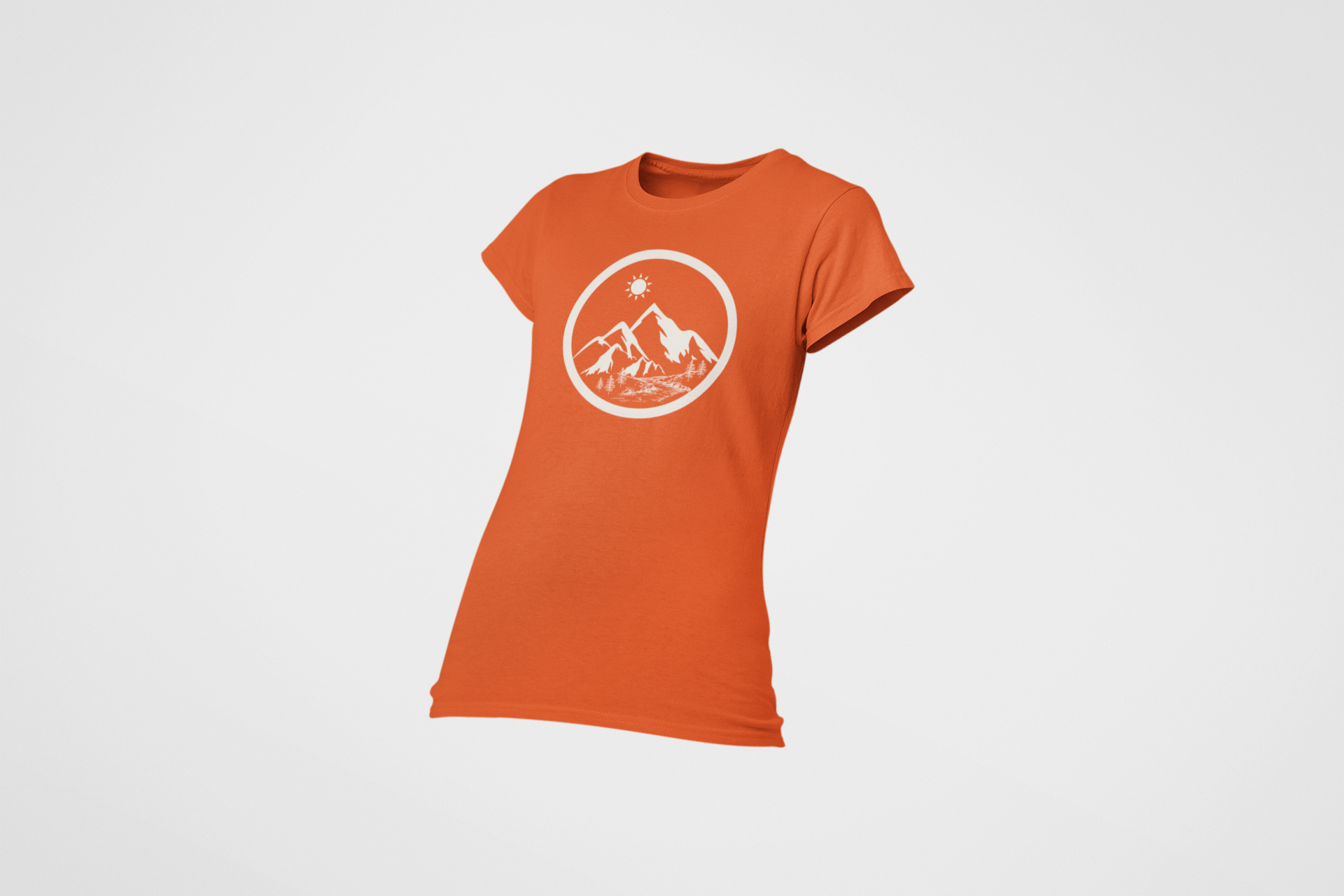 Life in the Mountains Women's Ring Spun Cotton T-shirt - Rowantree Clothing